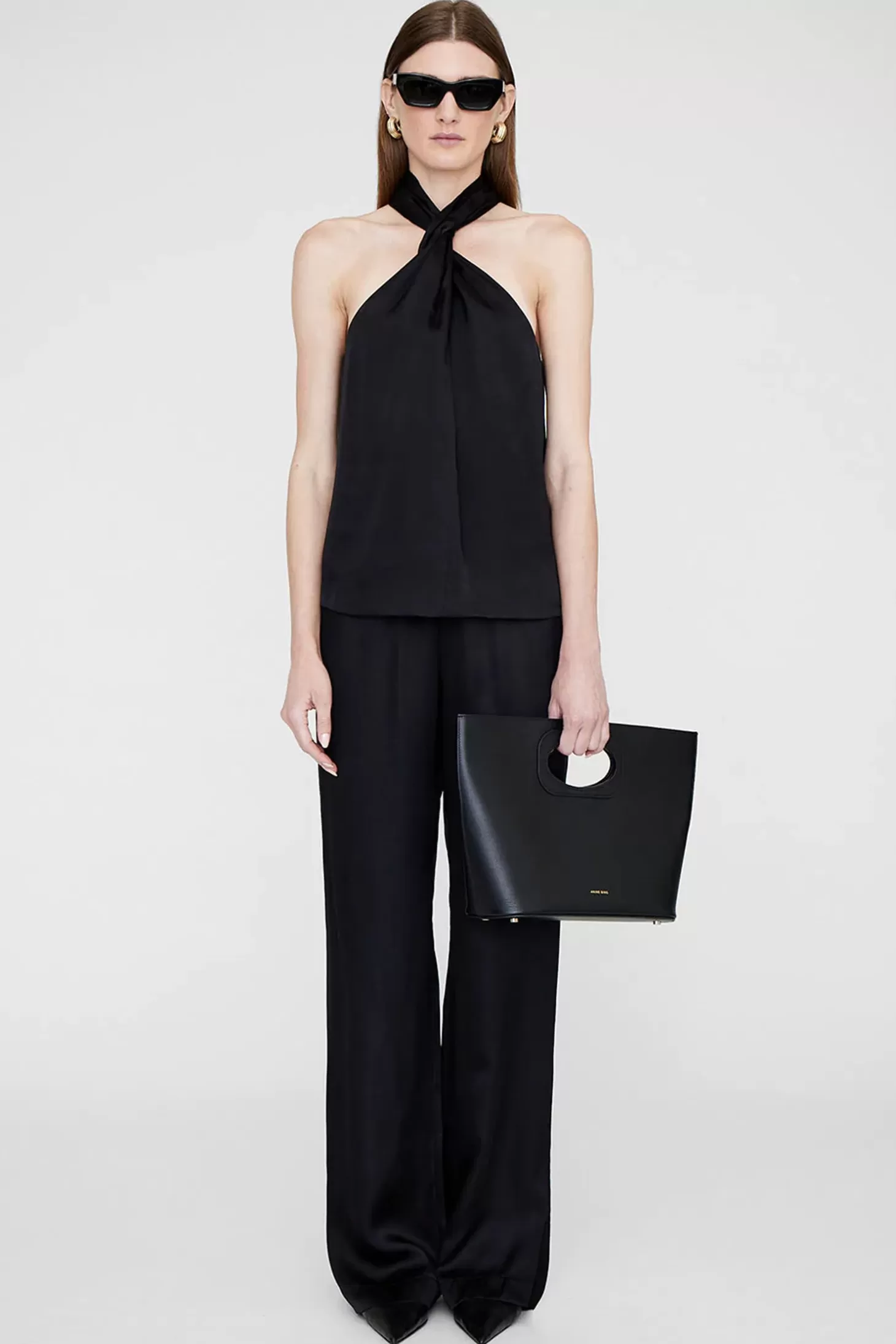 Pants<ANINE BING ADEN PANT Black