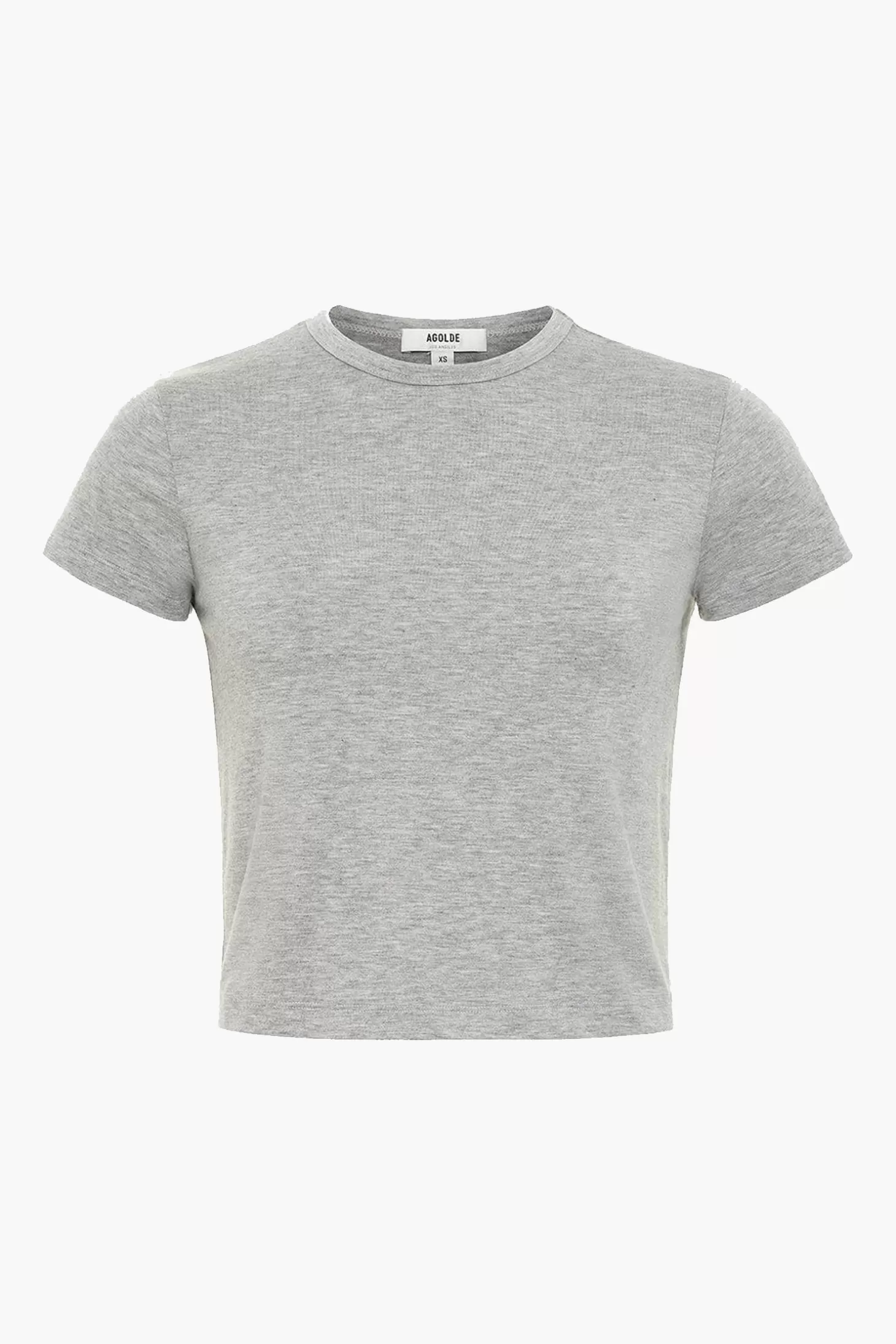 Tops<AGOLDE ADINE SHRUNKEN TEE GreyHeather