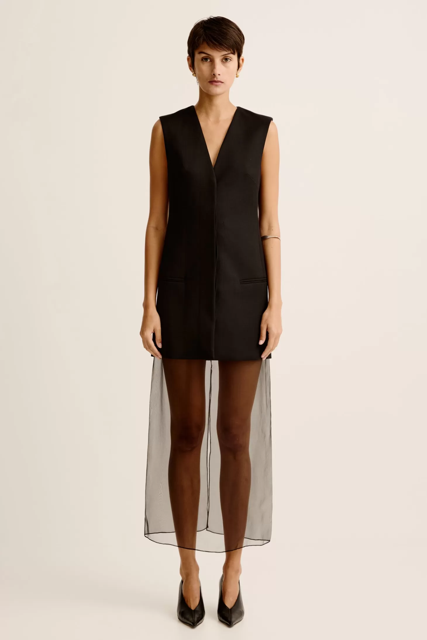 Skirts<ESSE AIRE COLUMN SKIRT Black