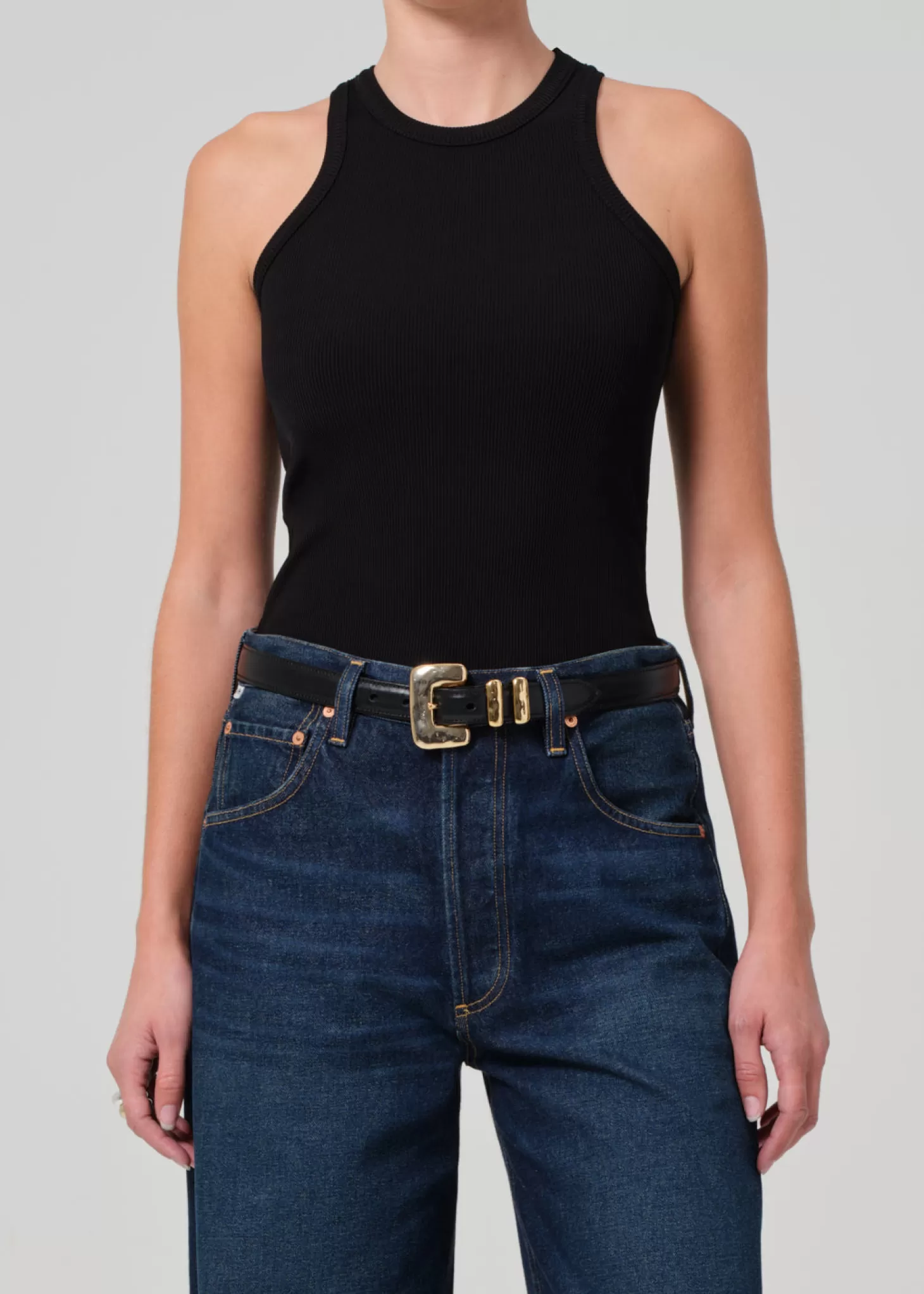 Tops<CITIZENS OF HUMANITY AKIRA TANK Black