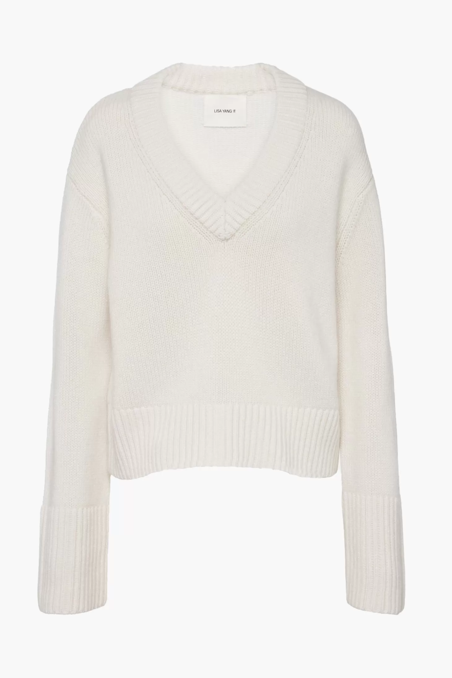 Knitwear<LISA YANG ALETTA SWEATER Cream
