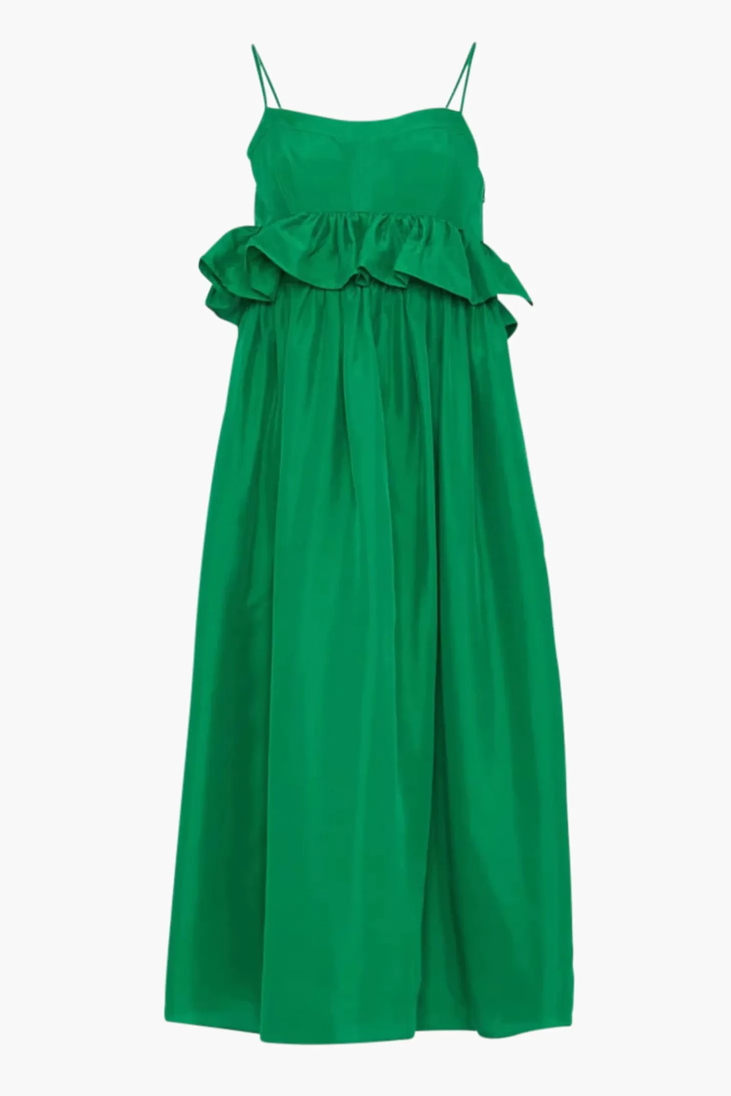 Dresses<ULLA JOHNSON AMALIYA DRESS Emerald