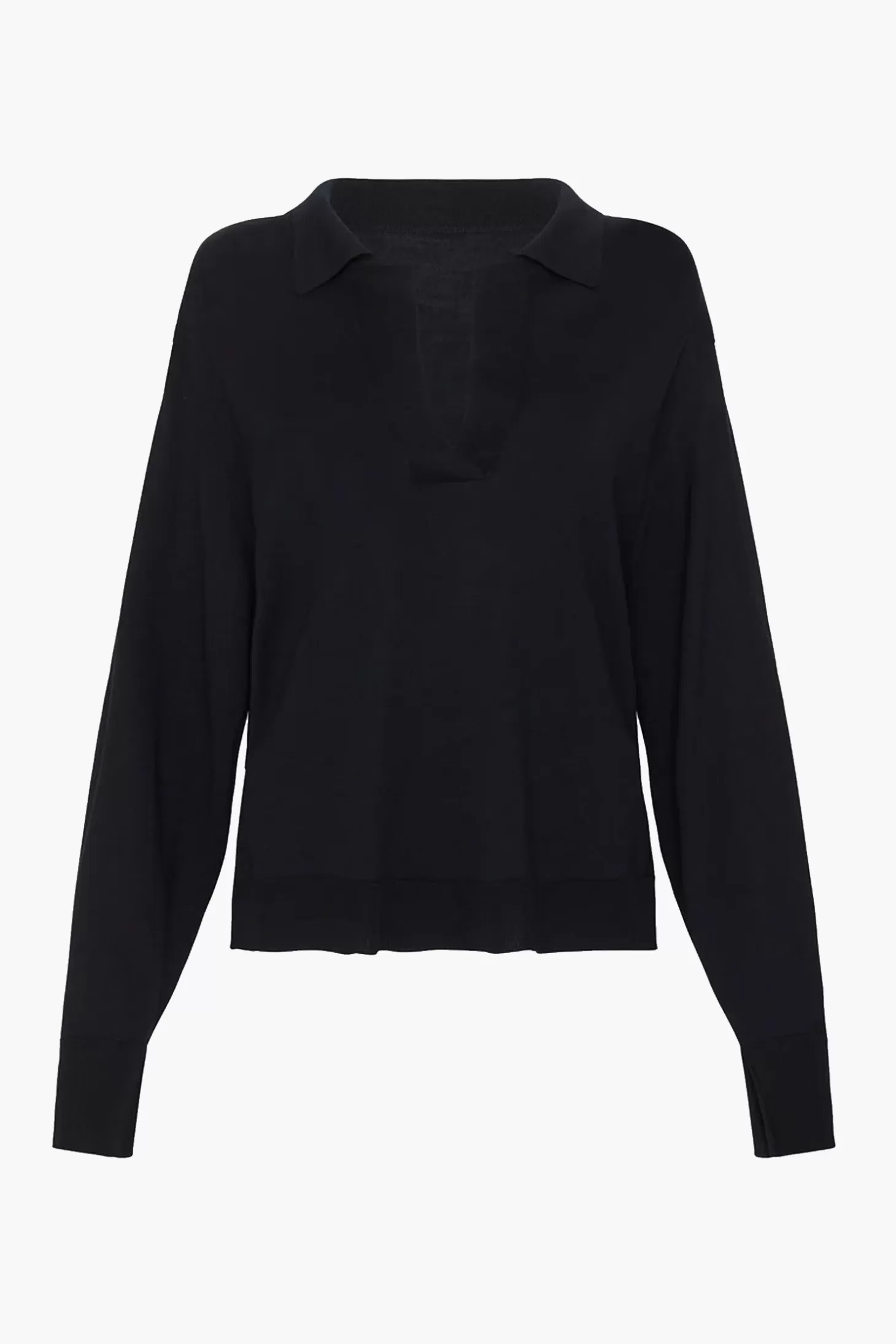 Tops | Knitwear<ESSE AMOR KNIT COLLARED SWEATER Black