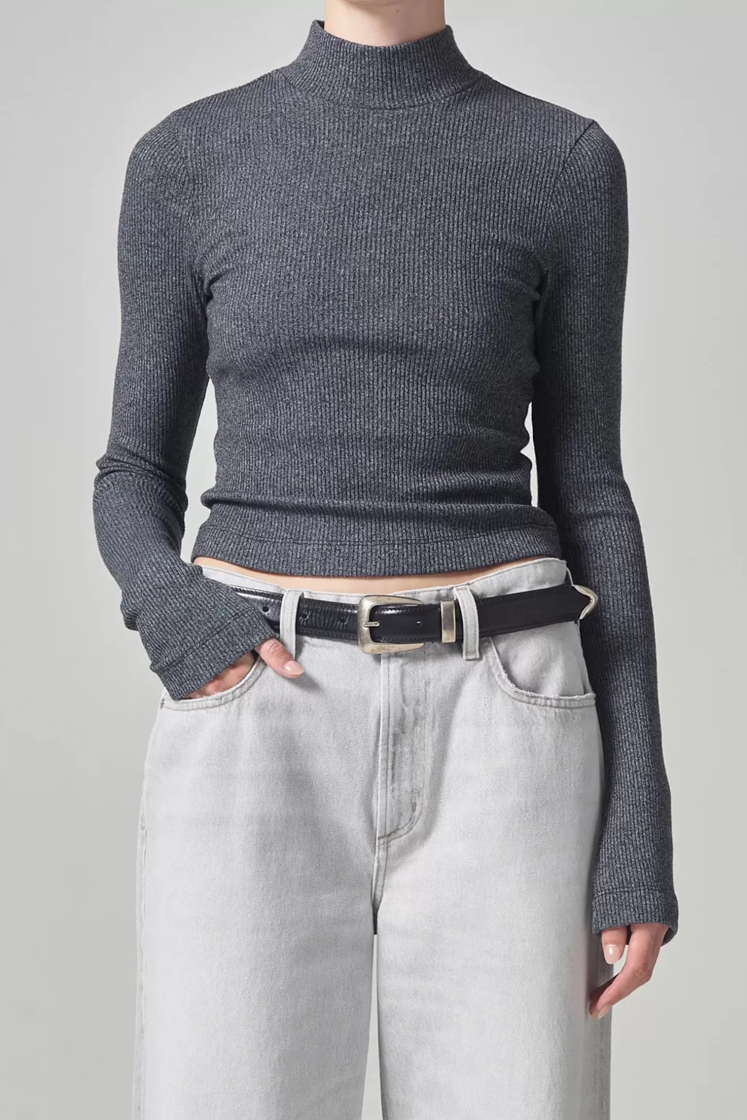 Tops<CITIZENS OF HUMANITY ANNATOLE MOCK NECK Pashmina