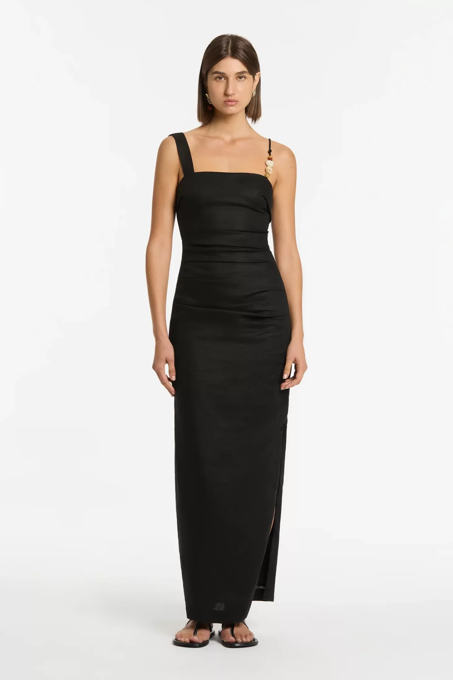 Dresses<SIR ANTONIA BEADED MIDI DRESS Black