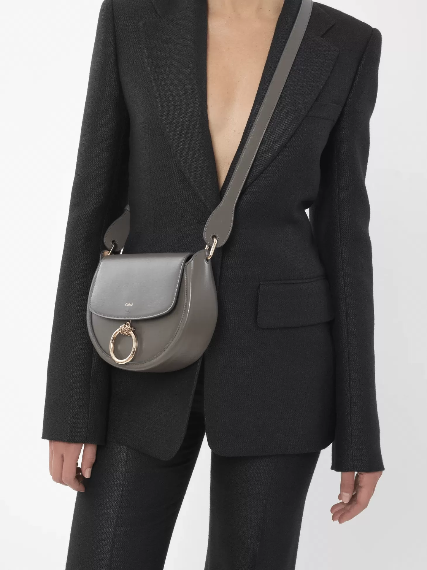 Cross Body<CHLOÉ ARLENE SMALL CROSSBODY BAG ElephantGrey