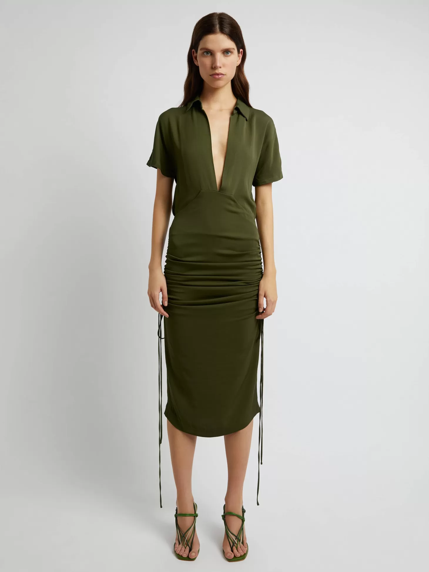 Dresses<CHRISTOPHER ESBER AULENTI COLUMN SHIRT DRESS Moss