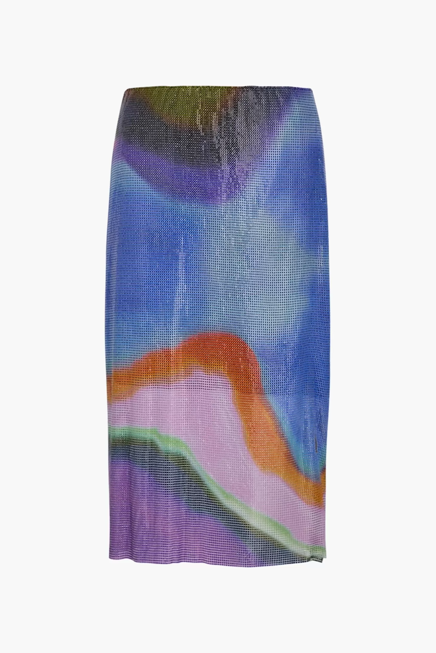 Skirts<CHRISTOPHER ESBER AURA GLOWMESH MIDI SKIRT AuraPrint