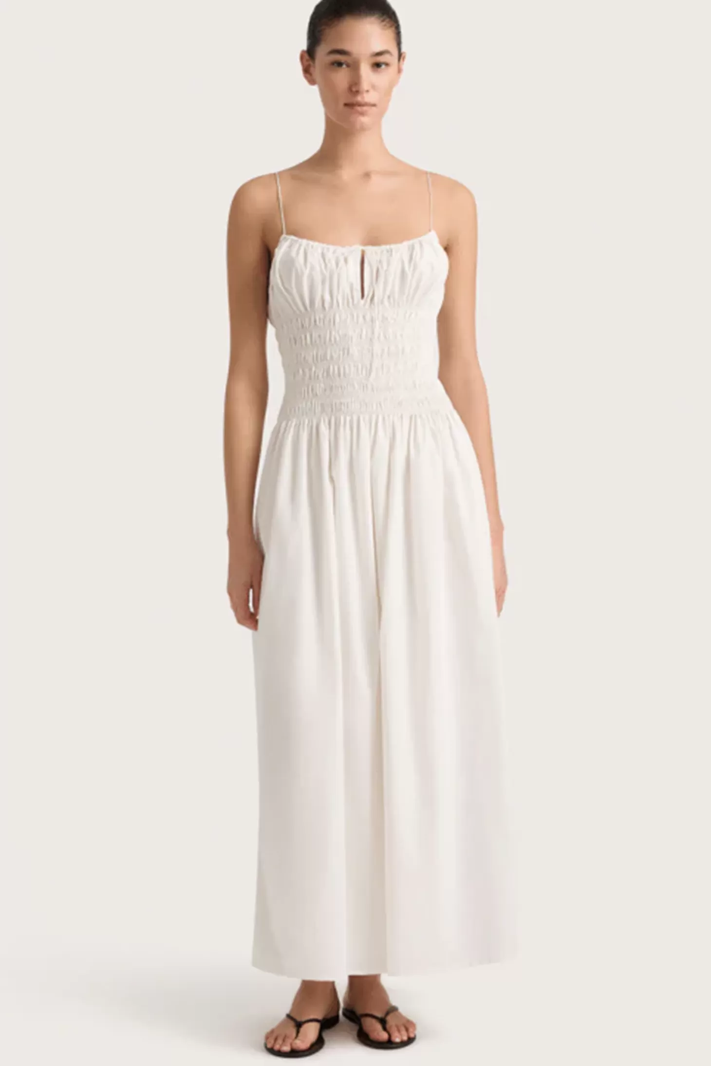 Dresses<FAITHFULL THE BRAND AYA STRING MIDI DRESS White