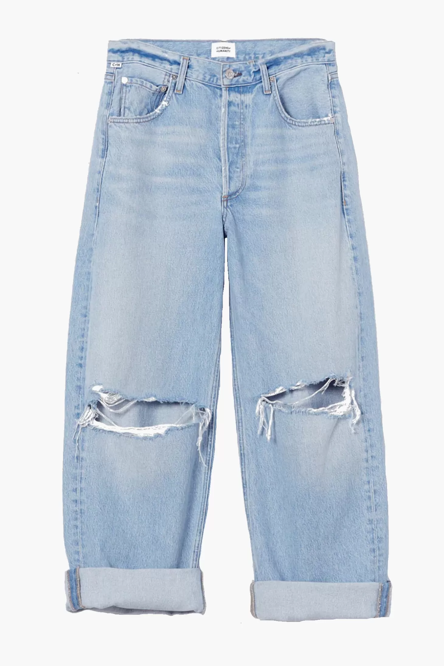 Denim<CITIZENS OF HUMANITY AYLA BAGGY CUFFED CROP JEAN Pagoda