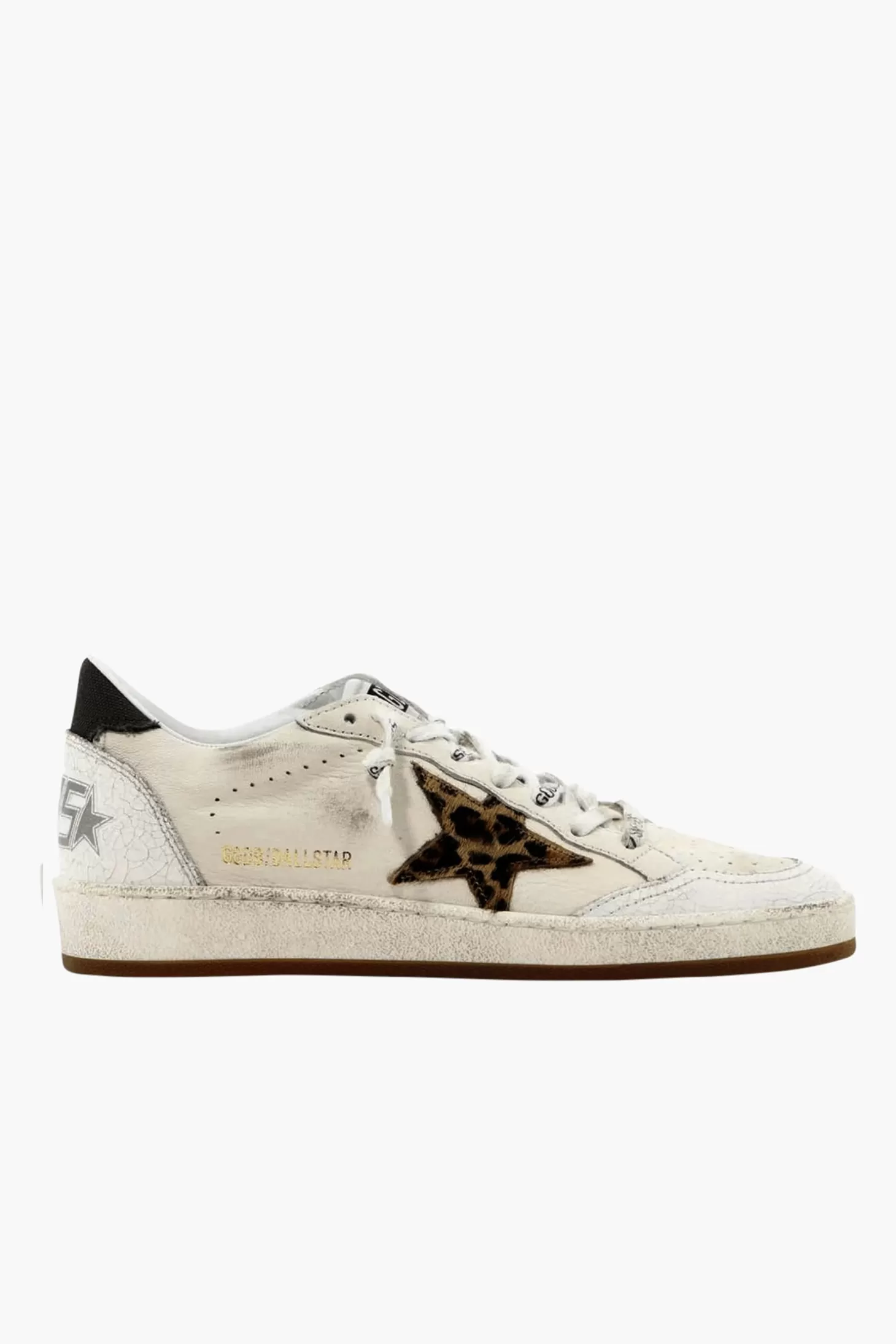 Sneakers<GOLDEN GOOSE BALL STAR SNEAKER White/Beige/Brown/BlackLeo/Black