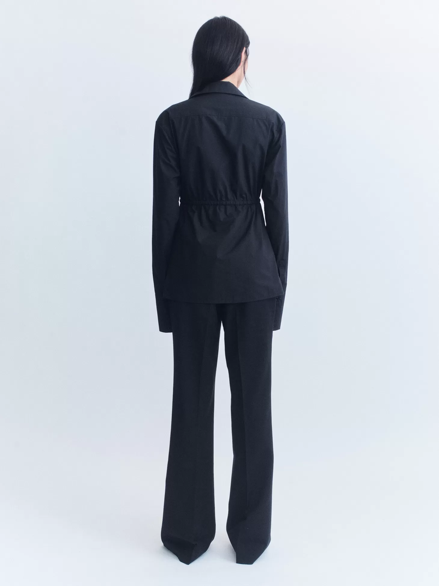 Tops<COURTNEY ZHENG BELT FRONT SHIRT