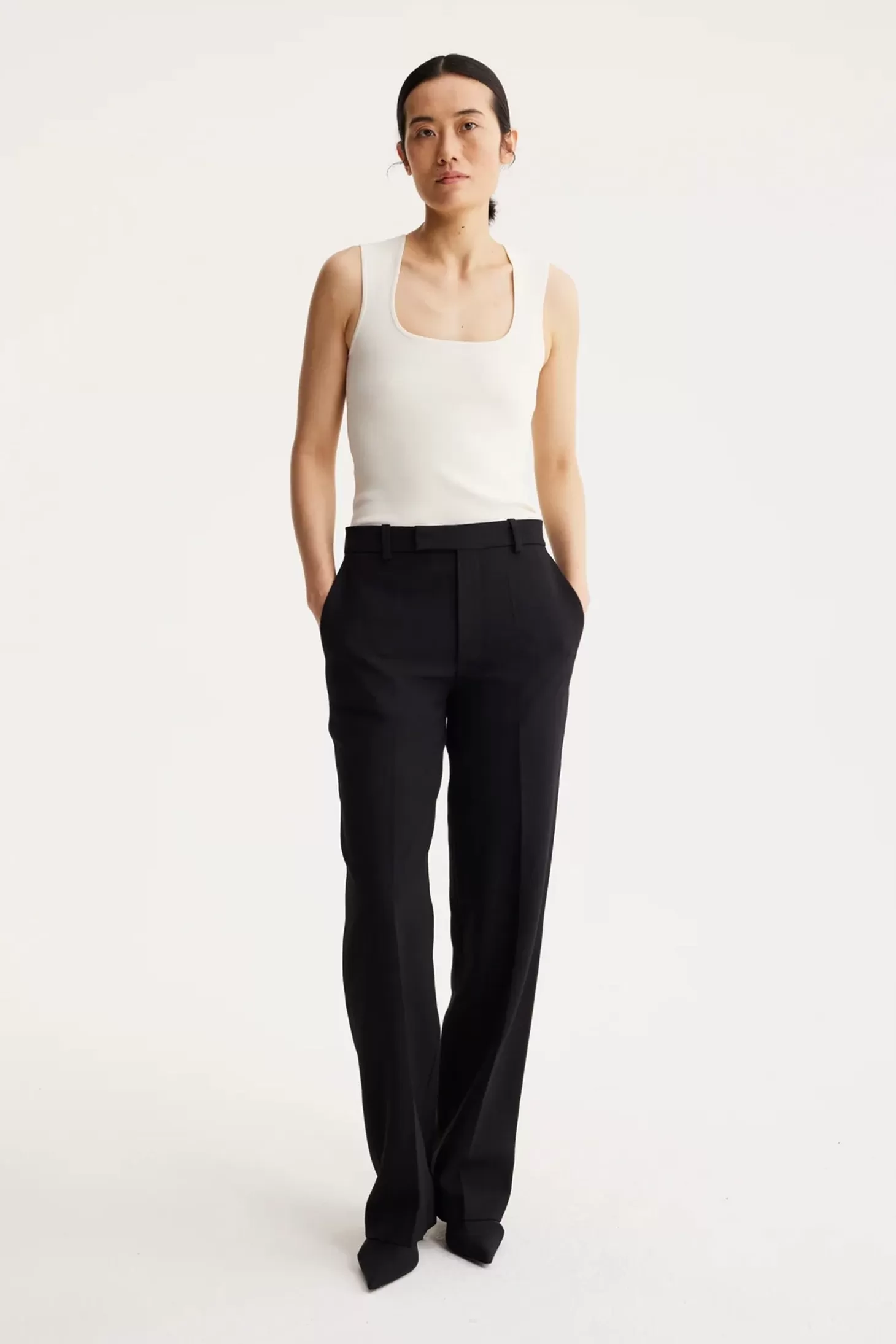 Tops<RÓHE BUSTIER-SHAPED KNITTED TANKTOP
