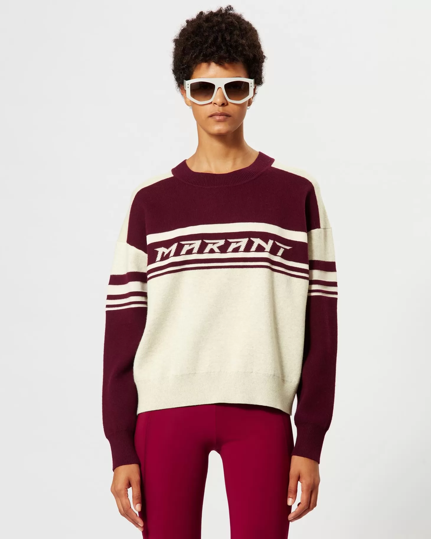 Sweatshirts & Loungewear | Activewear<ISABEL MARANT ÉTOILE CALLIE PULLOVER DarkPlum