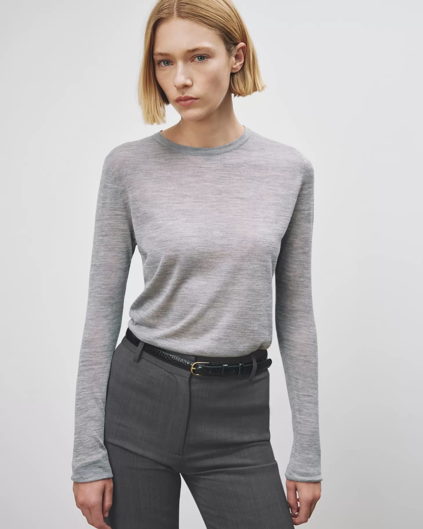 Tops<NILI LOTAN CANDICE SWEATER Greymelange