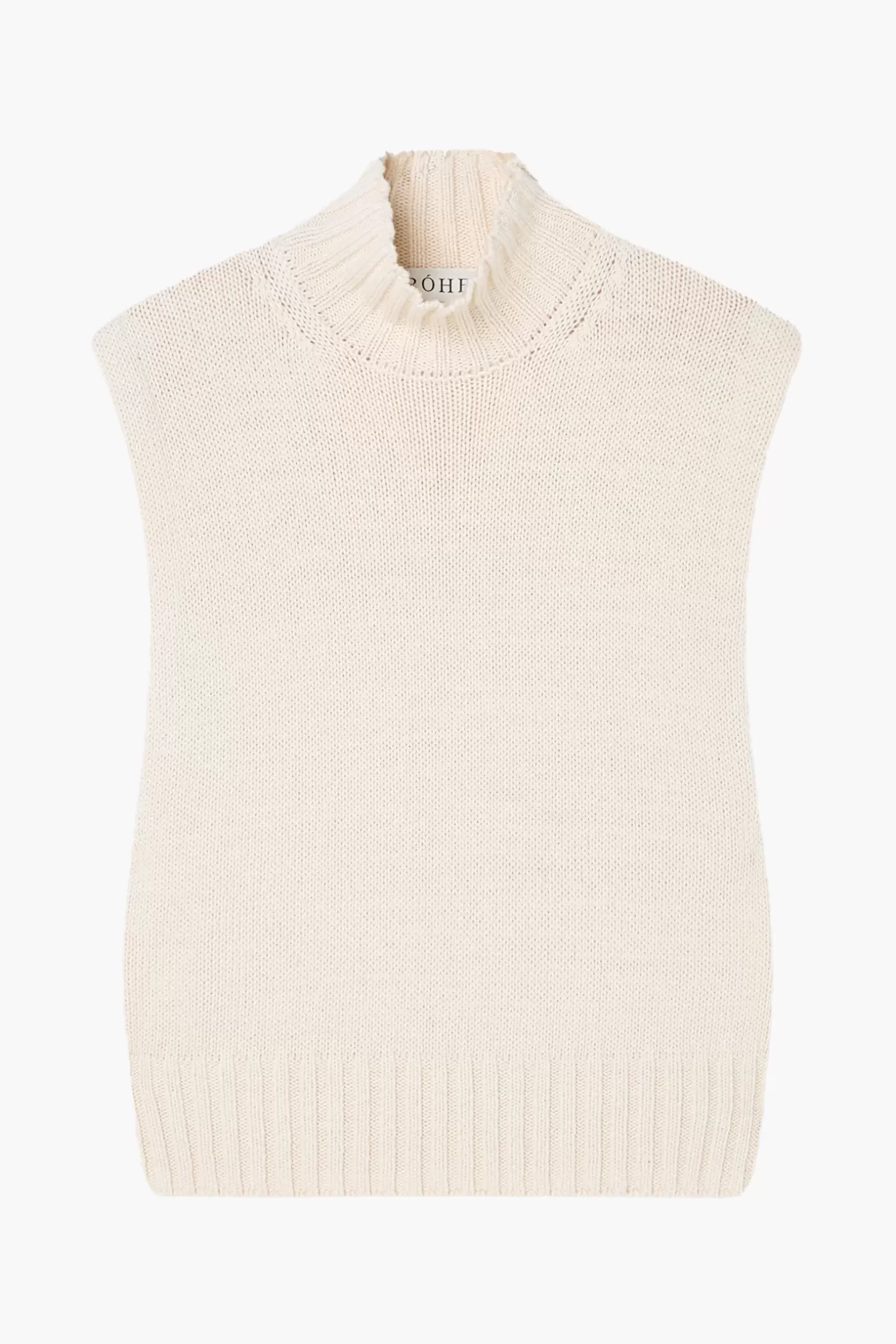 Tops<RÓHE CASHMERE COTTON SLEEVELESS TURTLENECK