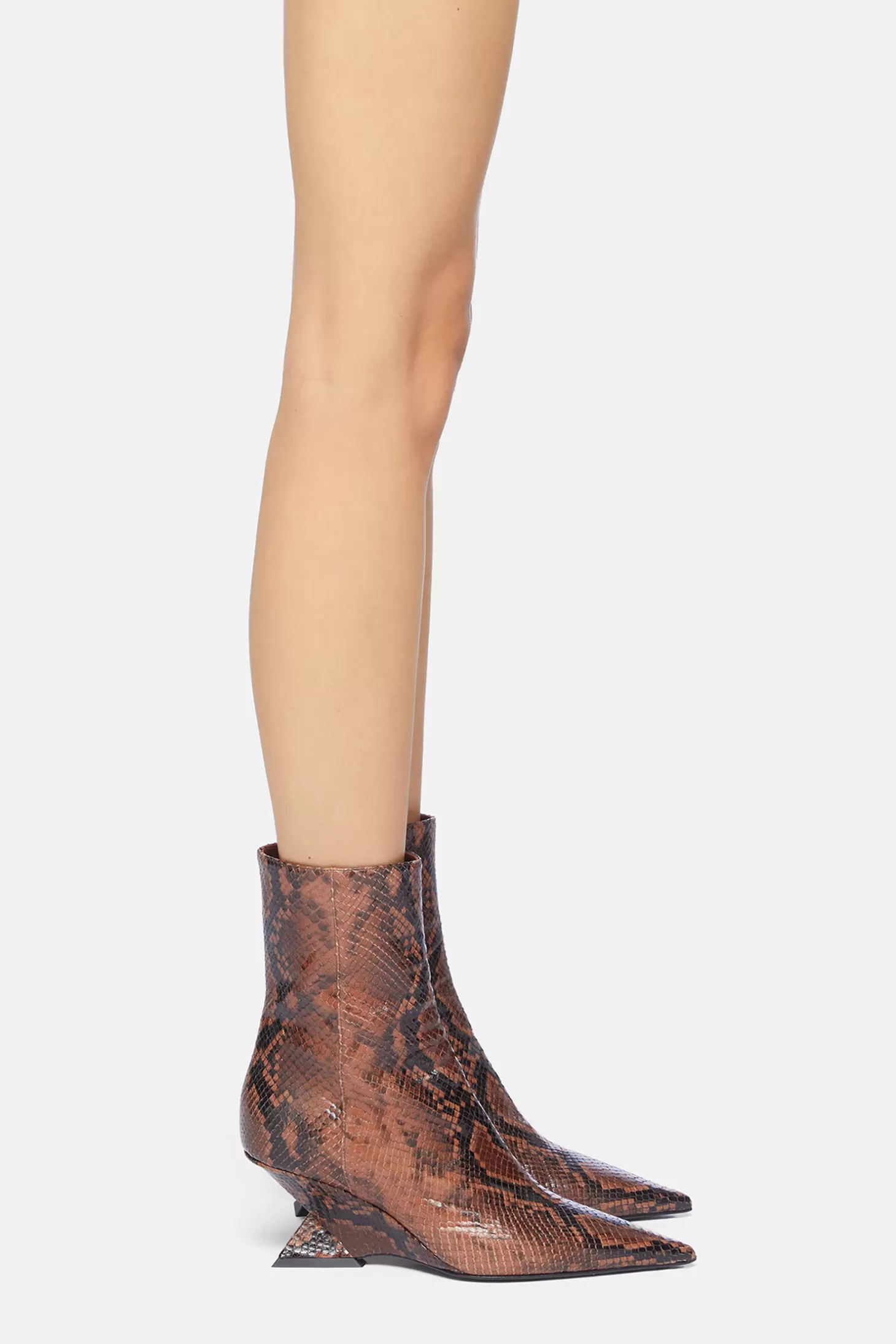 Boots<THE ATTICO CHEOPE ANKLE BOOT 60MM Brown/Black