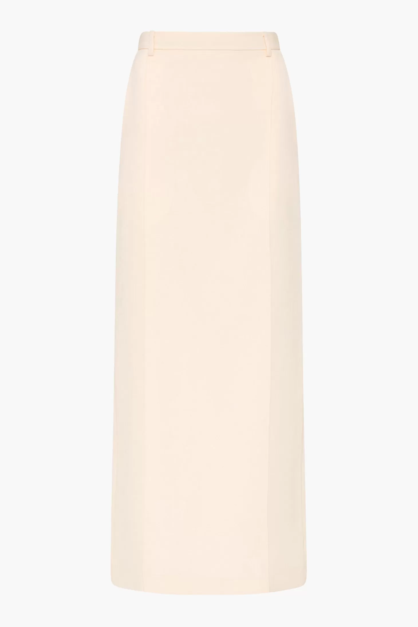 Skirts<ESSE CLASSICO MIDI SKIRT Crema