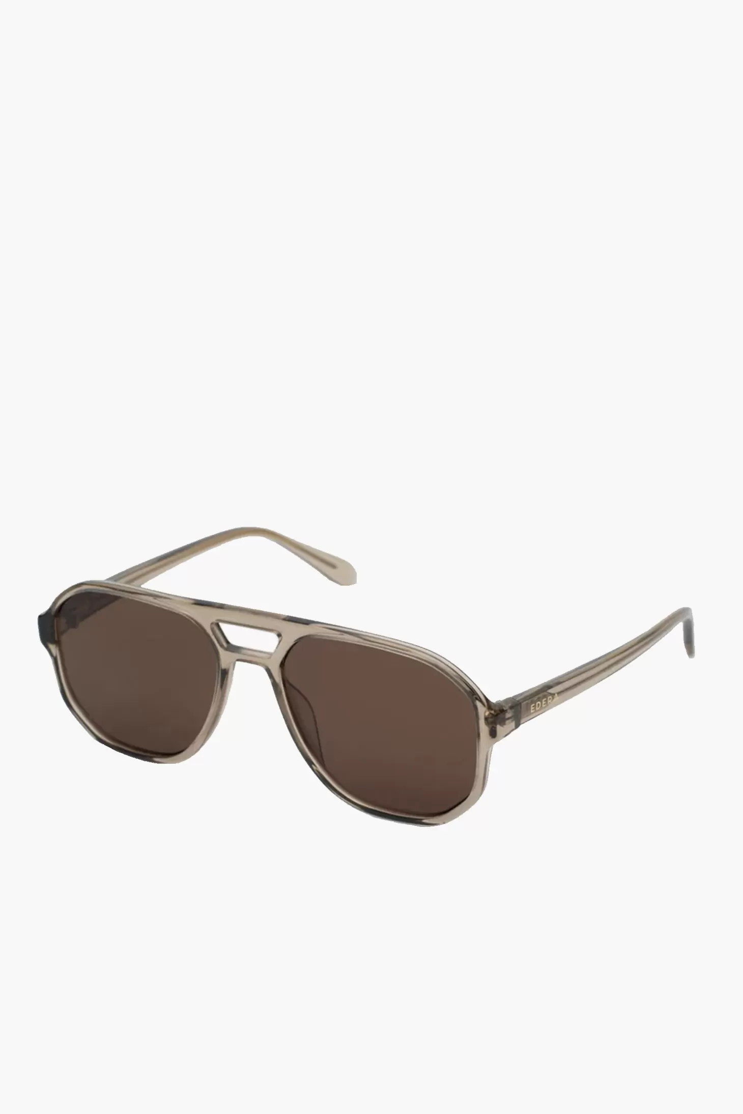 Sunglasses<EDERA EYEWEAR CLEMENCE SUNGLASSES OysterBrownClear/Brown