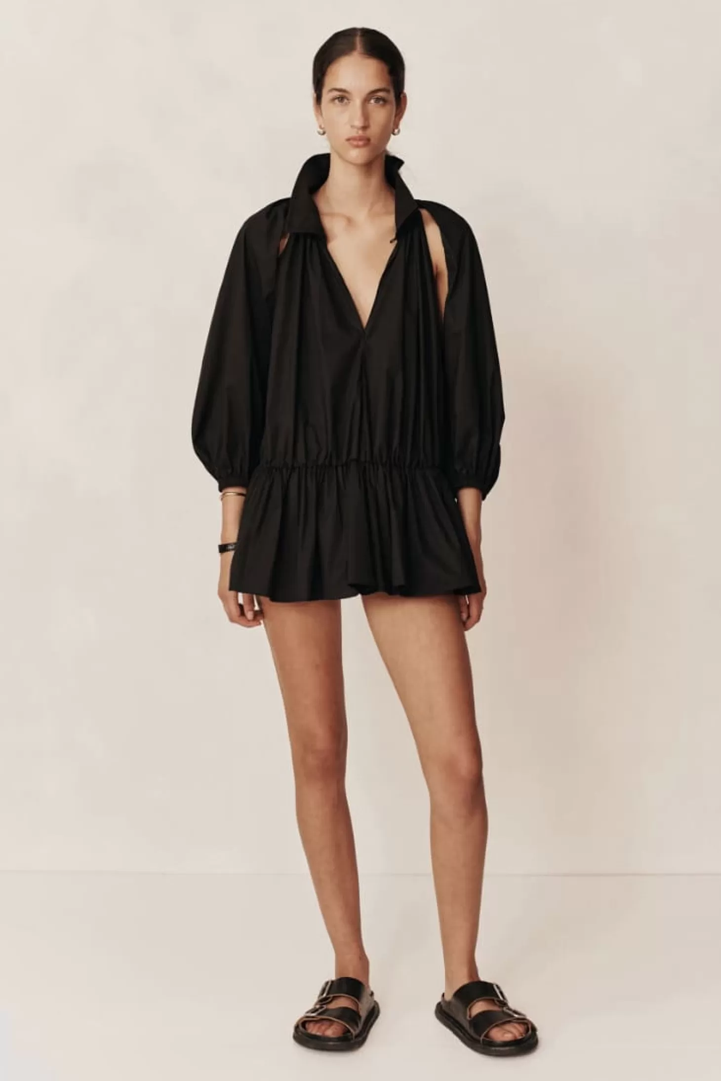 Dresses<ESSE COLLECTED COLLARED MINI DRESS