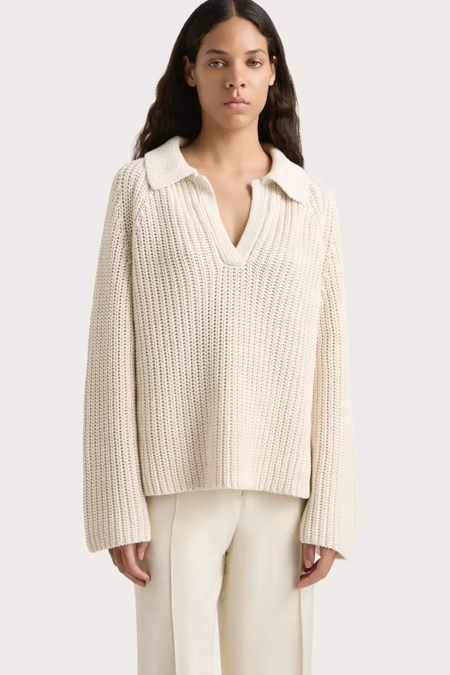 Knitwear<FAITHFULL THE BRAND COLMIER SWEATER Beige