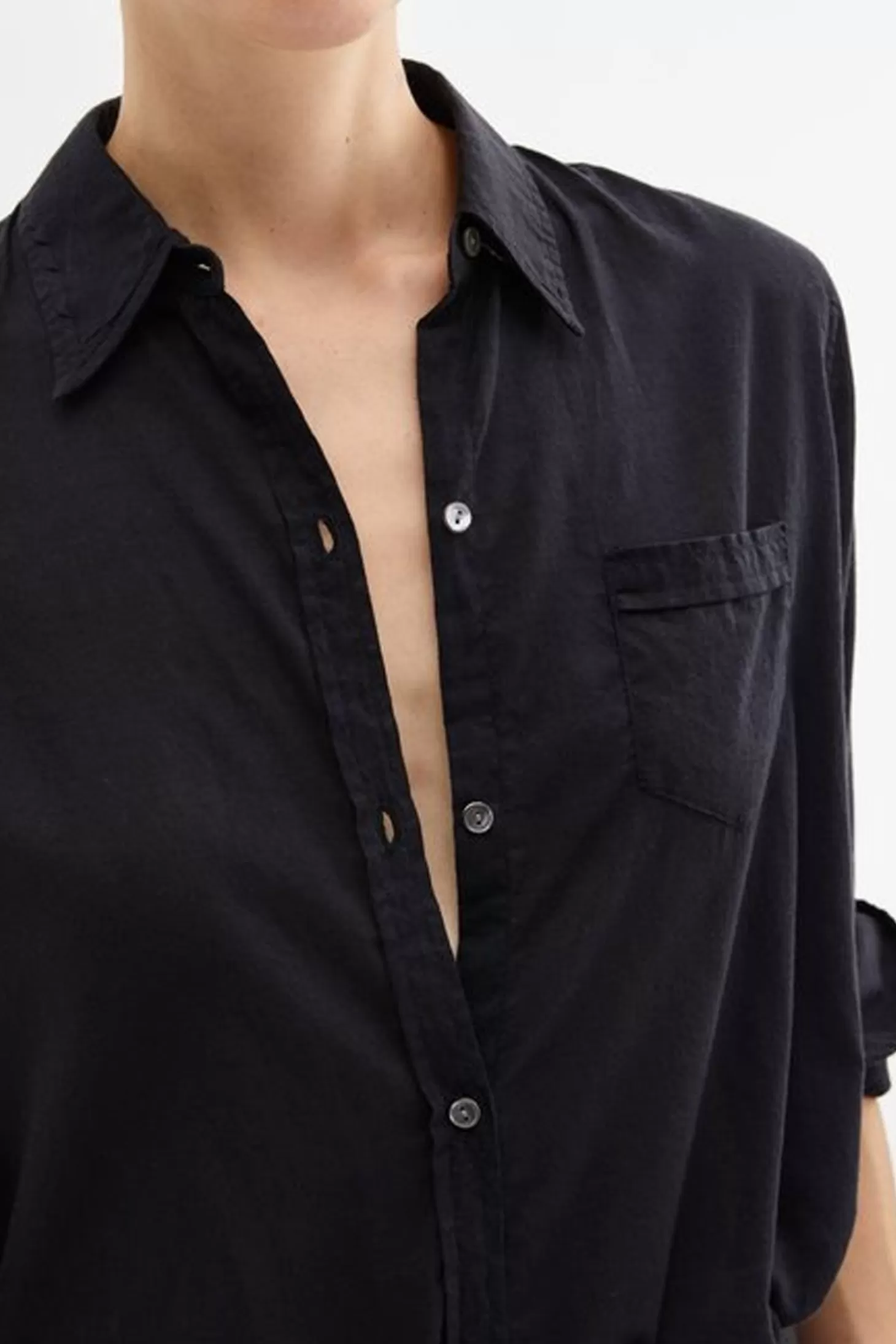 Tops<NILI LOTAN COTTON VOILE NL SHIRT Black