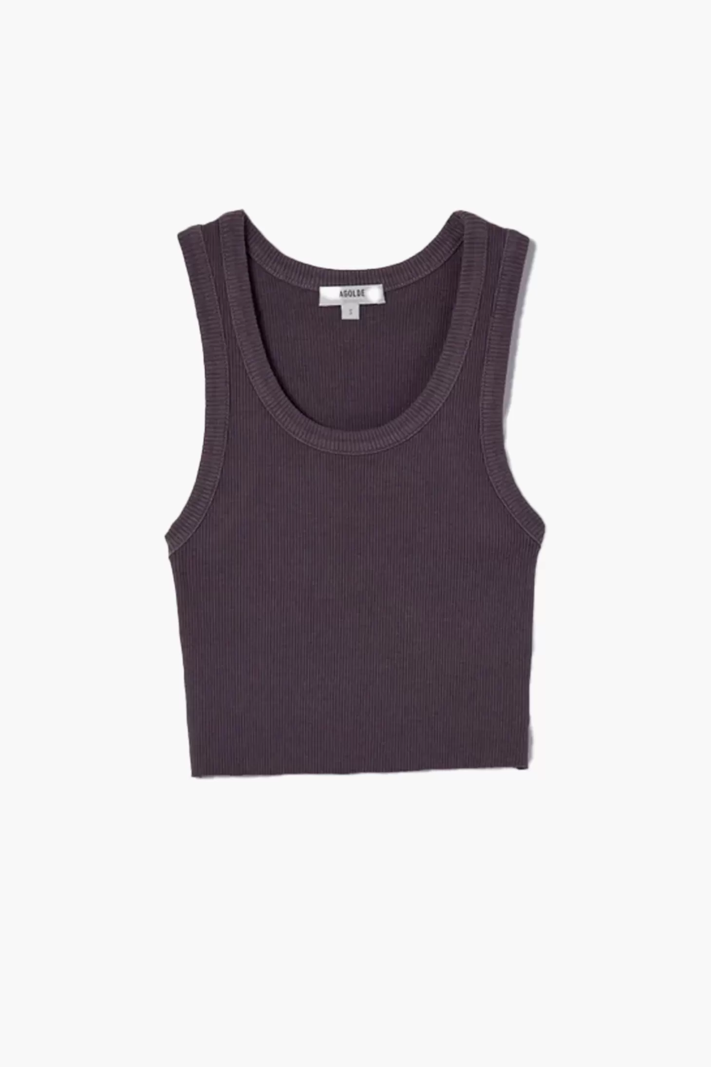Tops<AGOLDE CROPPED POPPY TANK Raven