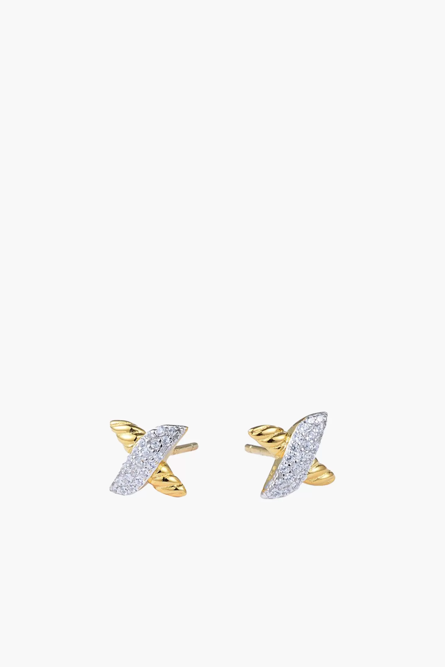Jewellery<ANNA ROSSI DAINTY DIAMANTE STAR EARRING Gold