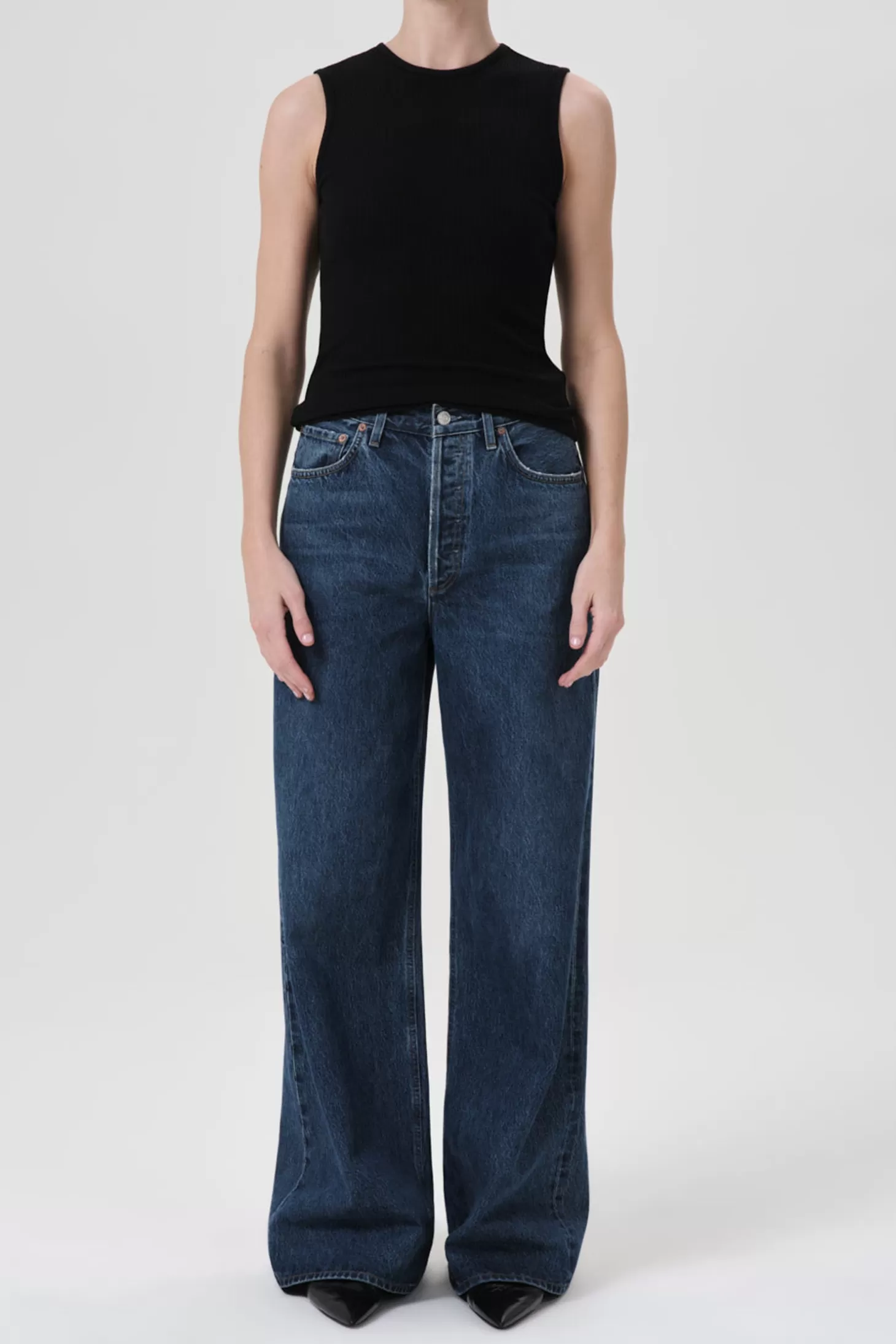 Denim<AGOLDE DAME JEAN NO CUFF
