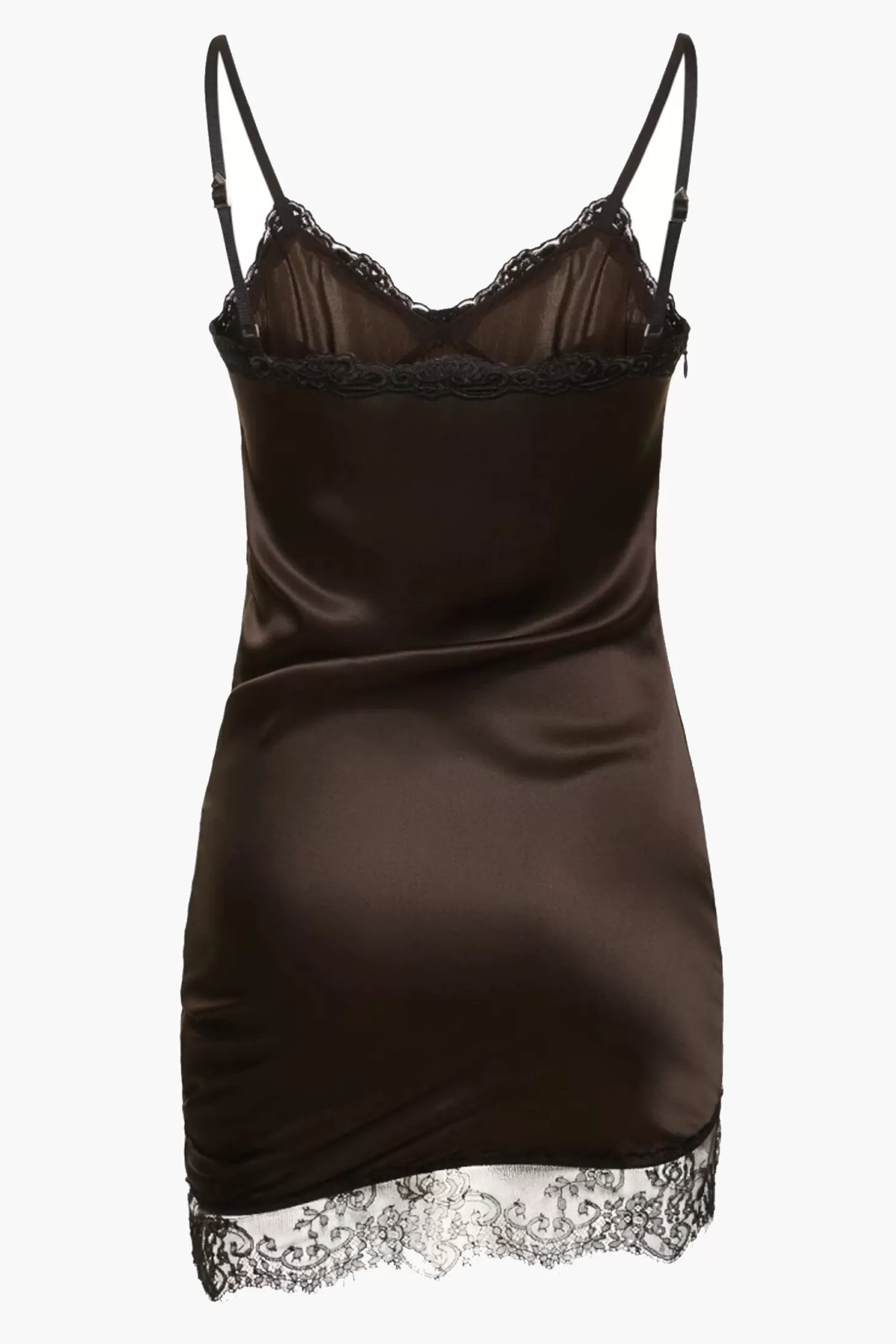 Dresses<THE ATTICO DARK BROWN MINI DRESS DarkBrown