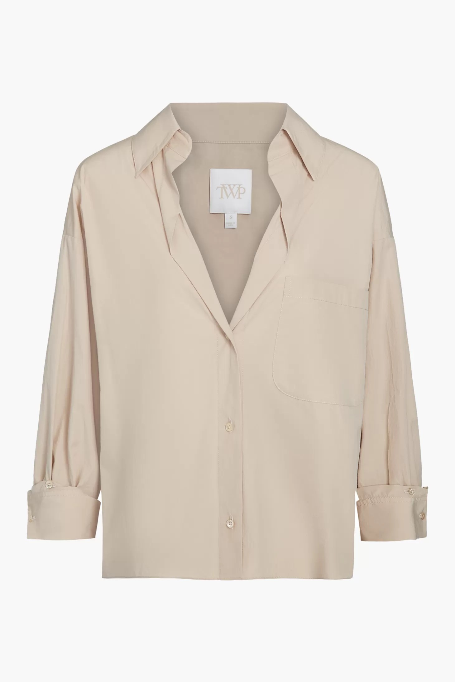 Tops | Matching Sets<TWP DAY AFTER COTTON SHIRT Sandstone
