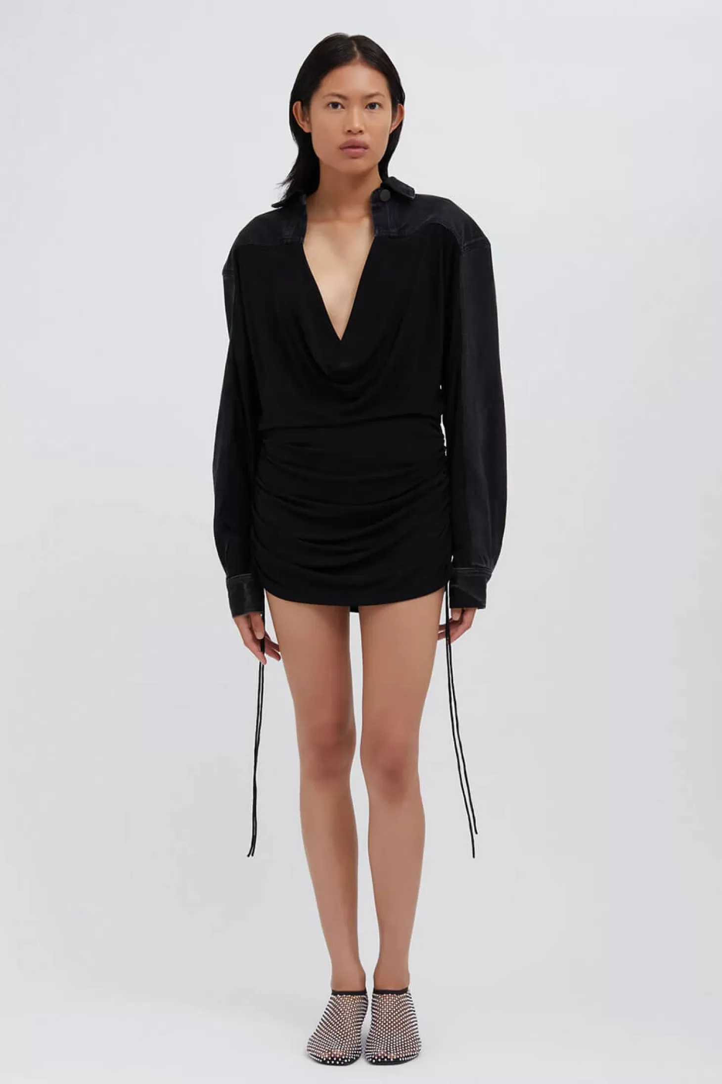 Tops | Denim<CHRISTOPHER ESBER DECONSTRUCT DENIM CUMMERBUND SHIRT