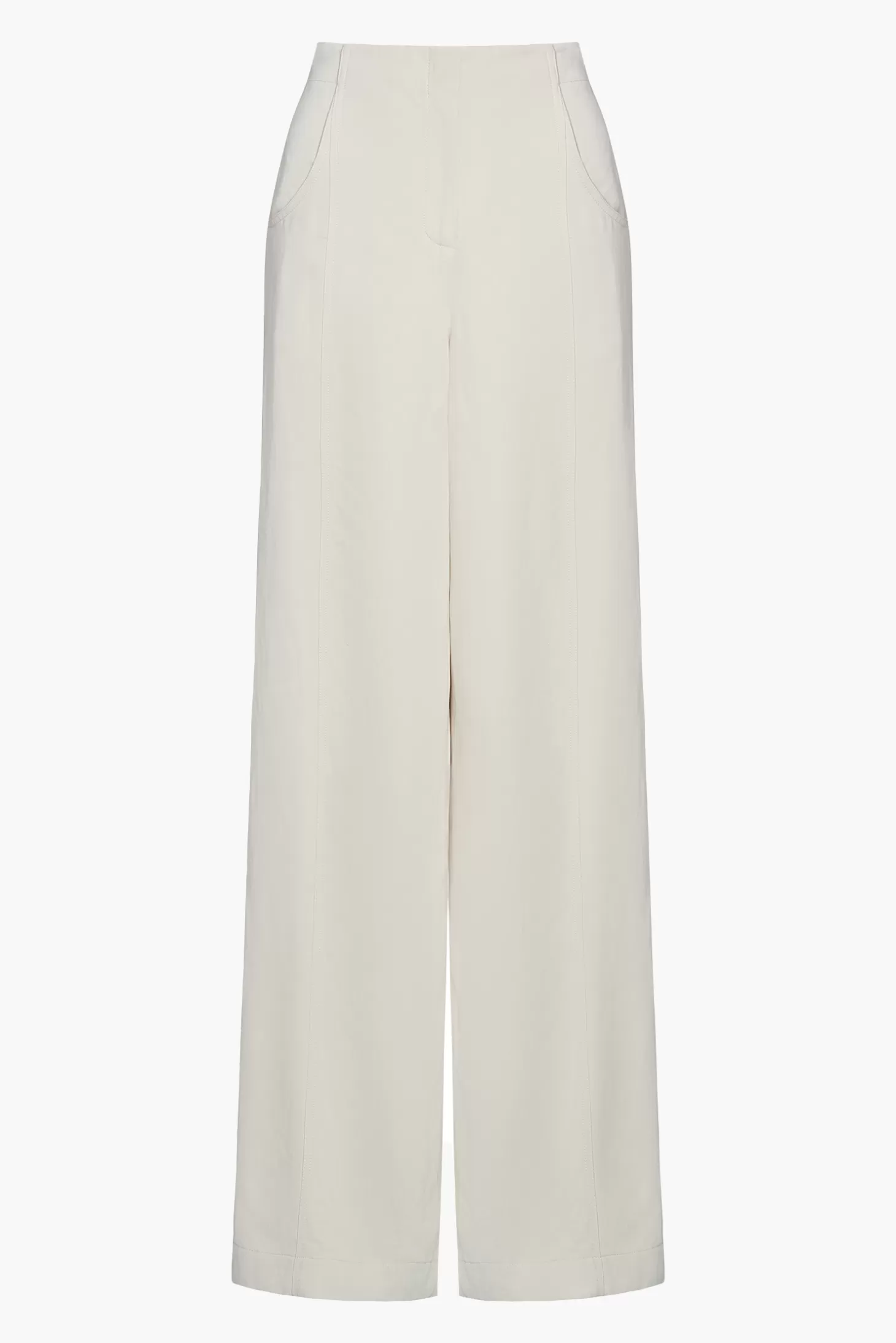 Pants<TWP DEMIE PANT IN LINEN COTTON FrenchButter