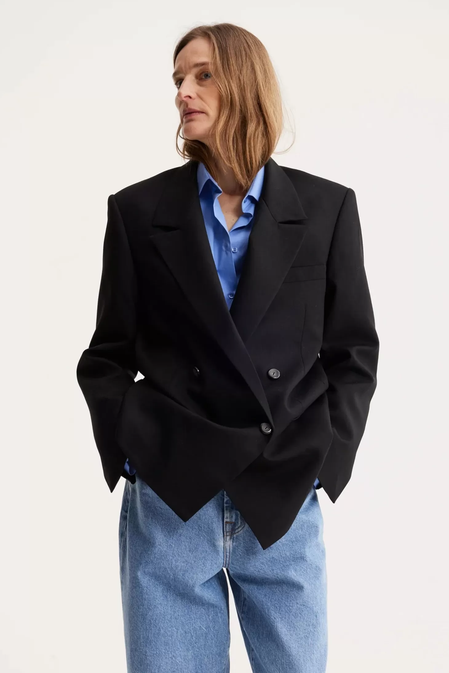 Jackets<RÓHE DOUBLE BREASTED BLAZER