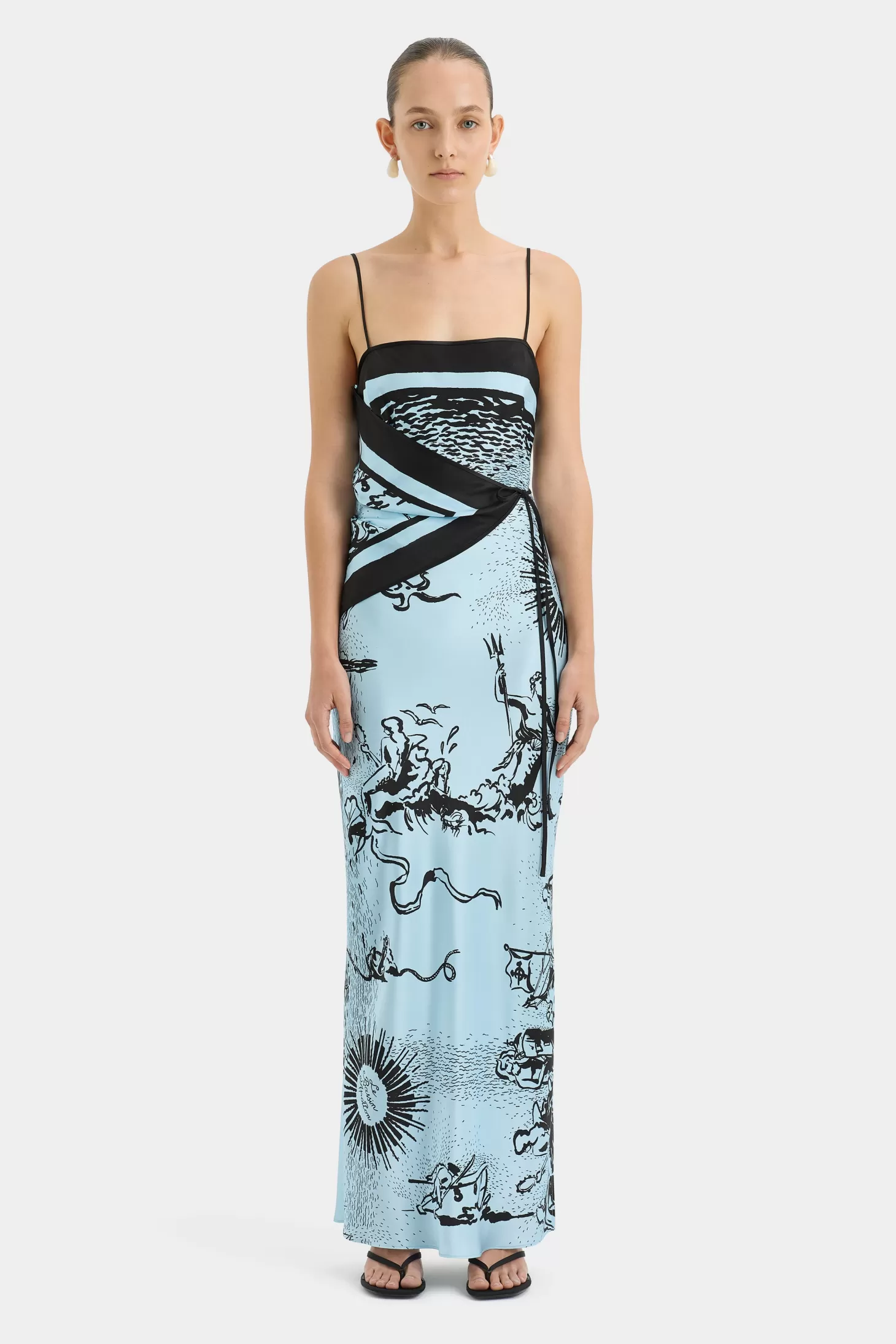Dresses<SIR DREAMWOOD SCARF MIDI DRESS BriseSoleil