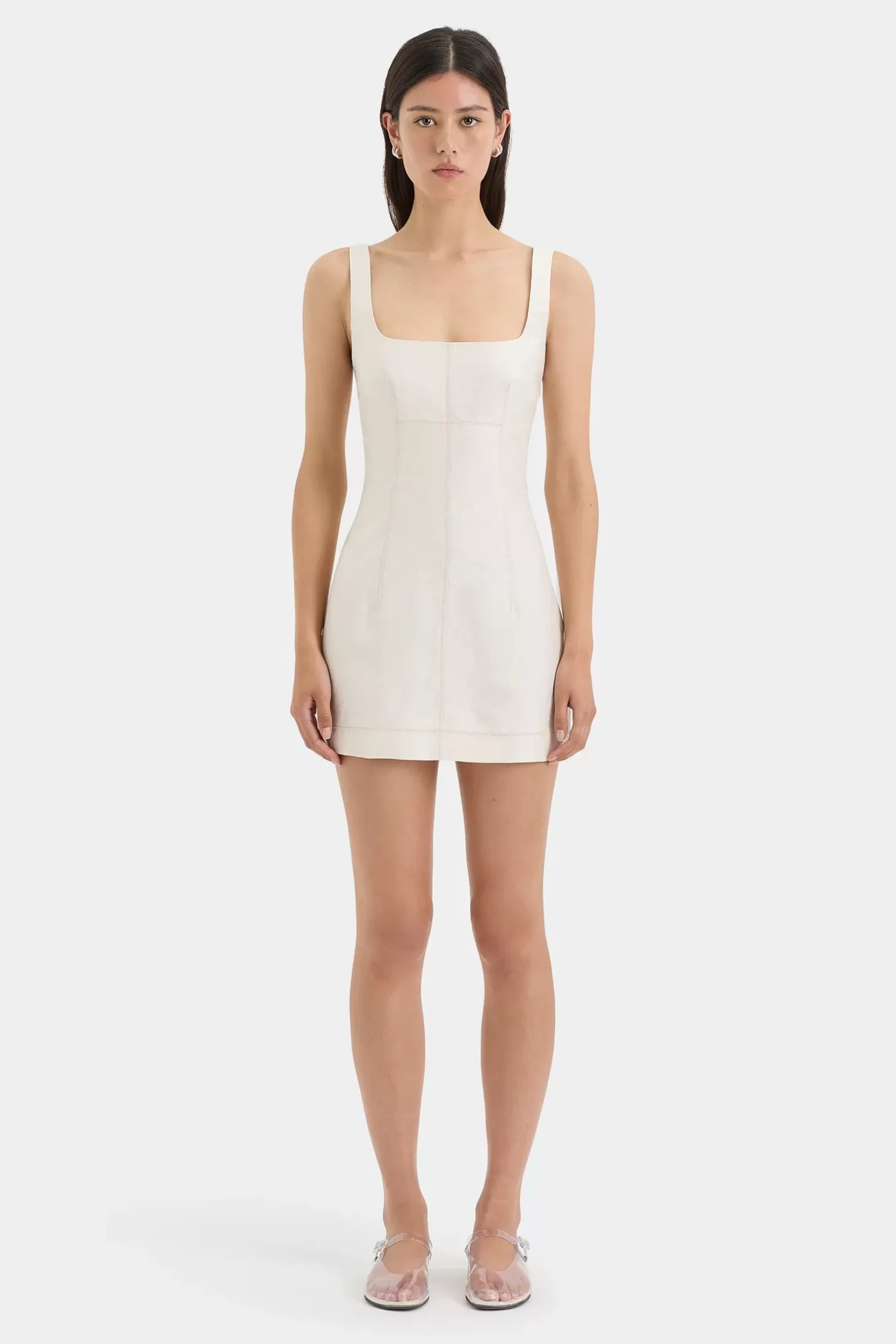 Dresses<SIR EMILIA CORSET MINI DRESS Natural