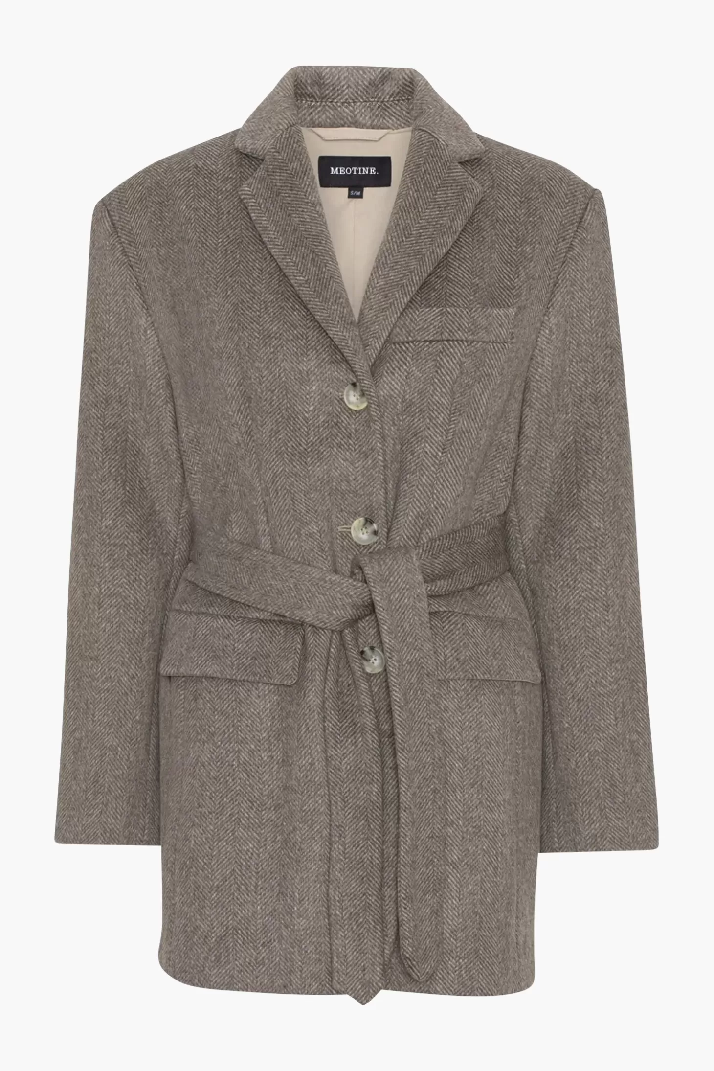 Jackets | Coats<MEOTINE EMILY BLAZER JACKET Beige/Brown