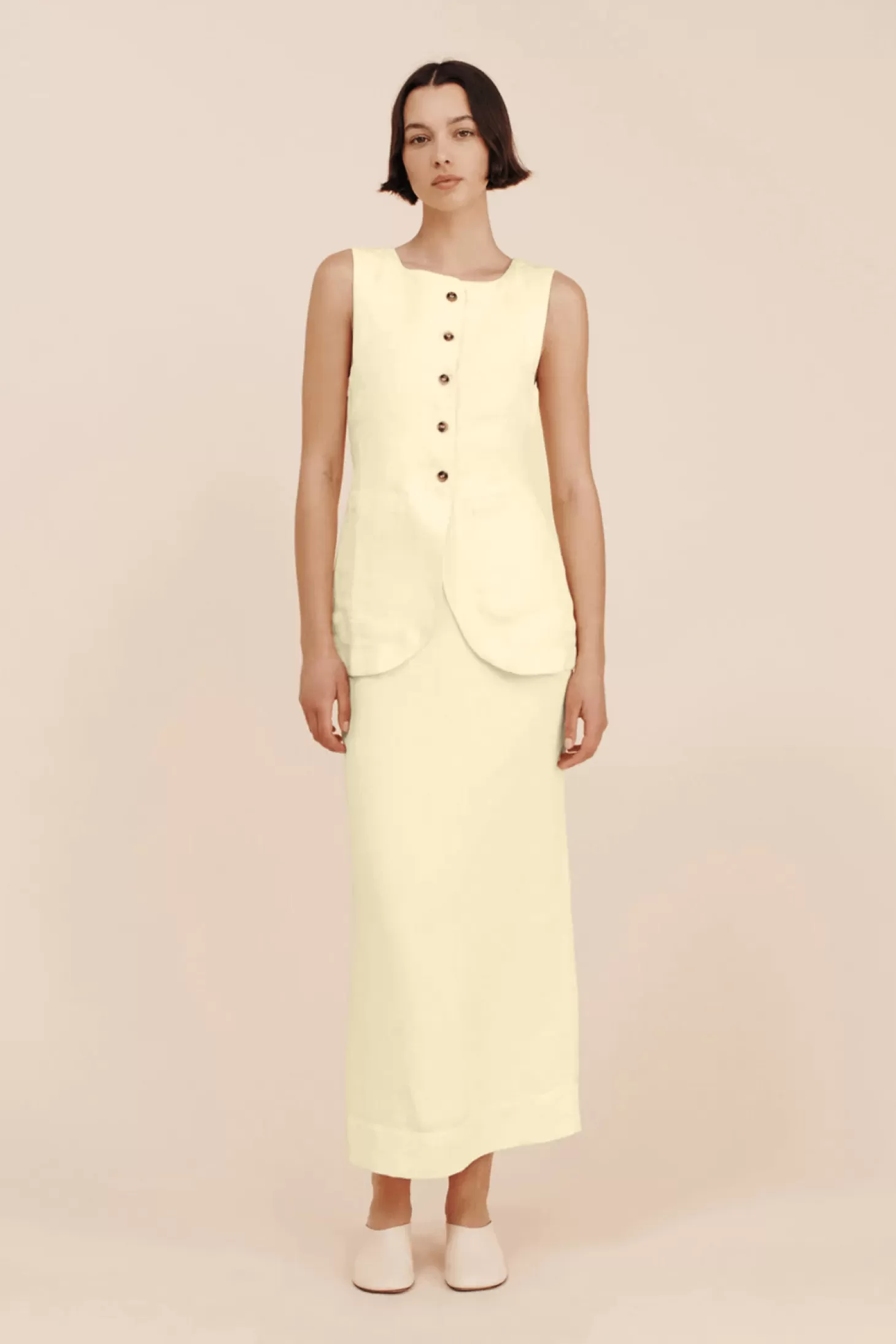 Skirts<POSSE EMMA PENCIL SKIRT ButterYellow