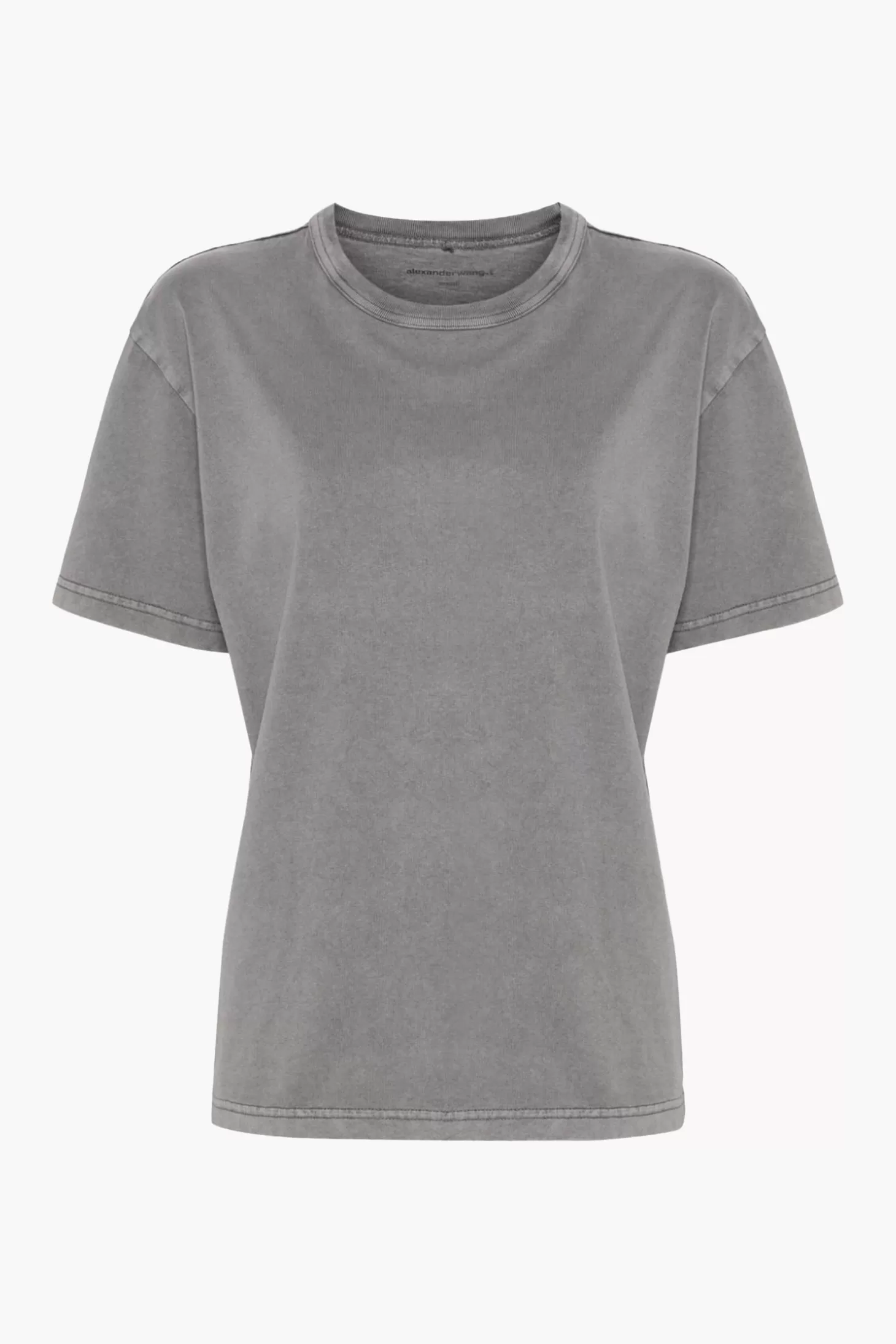 Tops<ALEXANDERWANG.T ESSENTIAL JSY SS TEE W/ PUFF LOGO & BOUND NECK AcidFog