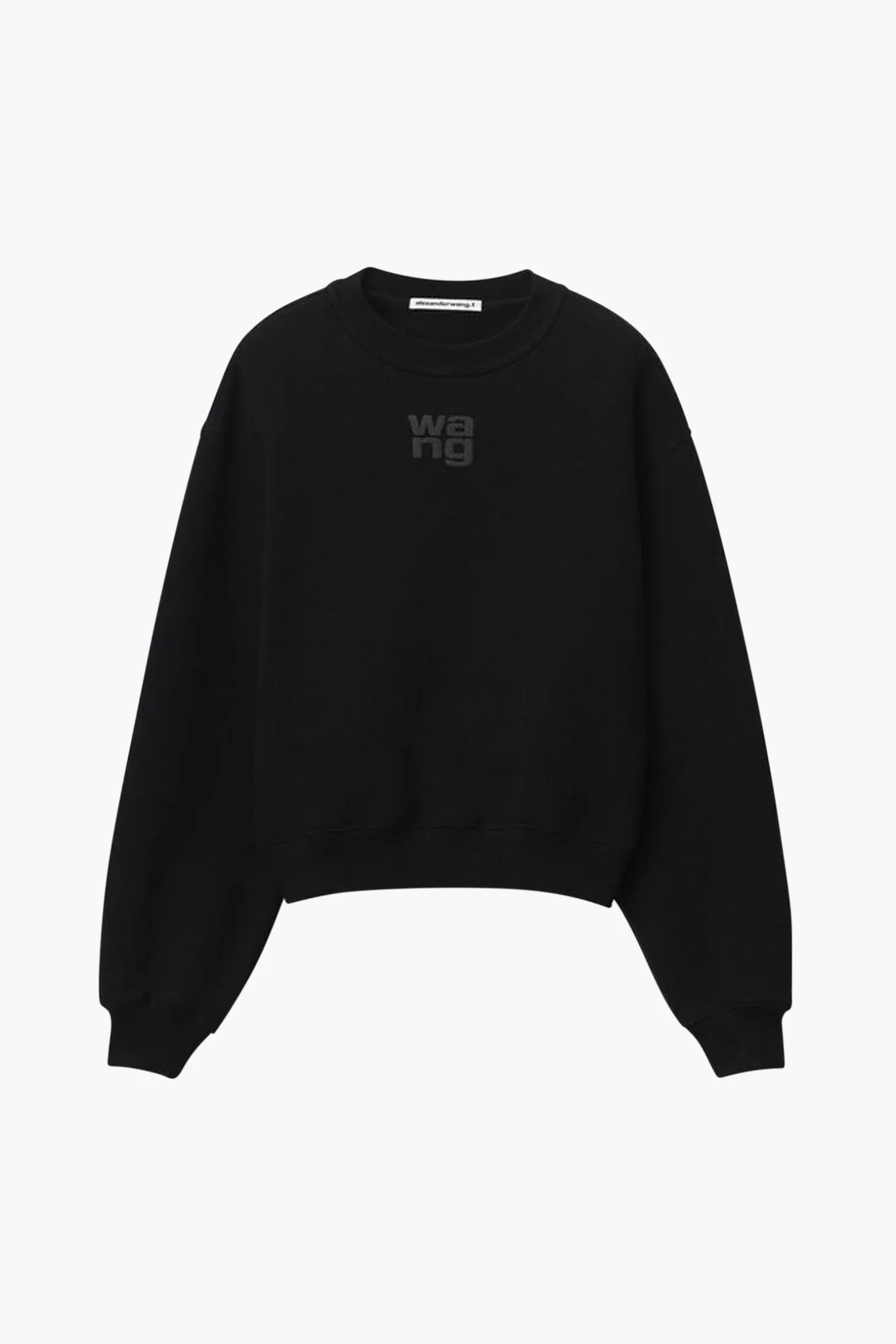Tops | Matching Sets<ALEXANDERWANG.T ESSENTIAL TERRY CREW SWEATSHIRT WITH PUFF PAINT LOGO