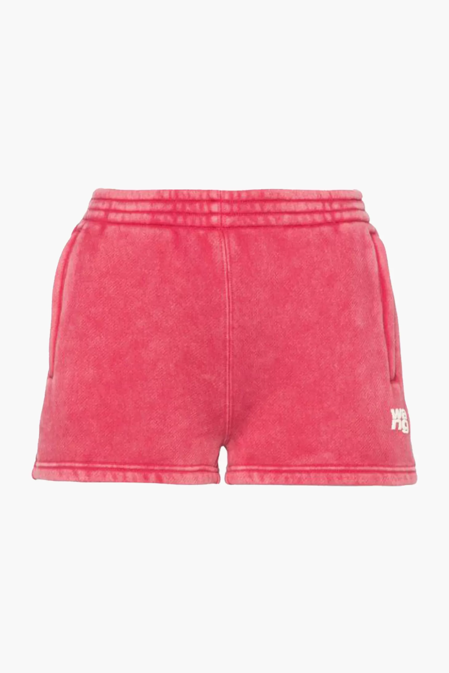 Sweatshirts & Loungewear | Shorts<ALEXANDERWANG.T ESSENTIAL TERRY SWEATSHORT WITH PUFF PAINT LOGO SoftCherry