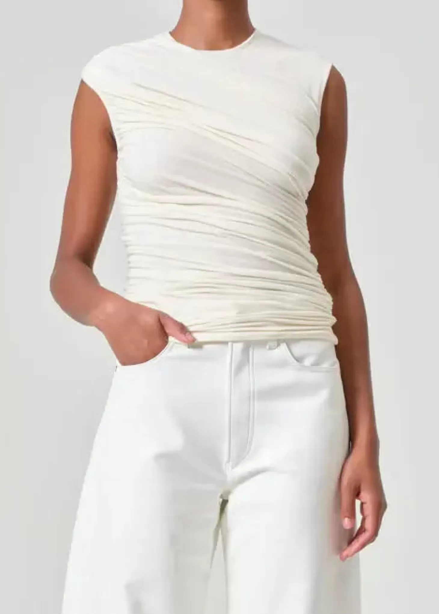 Tops<AGOLDE ESTER TWIST TANK