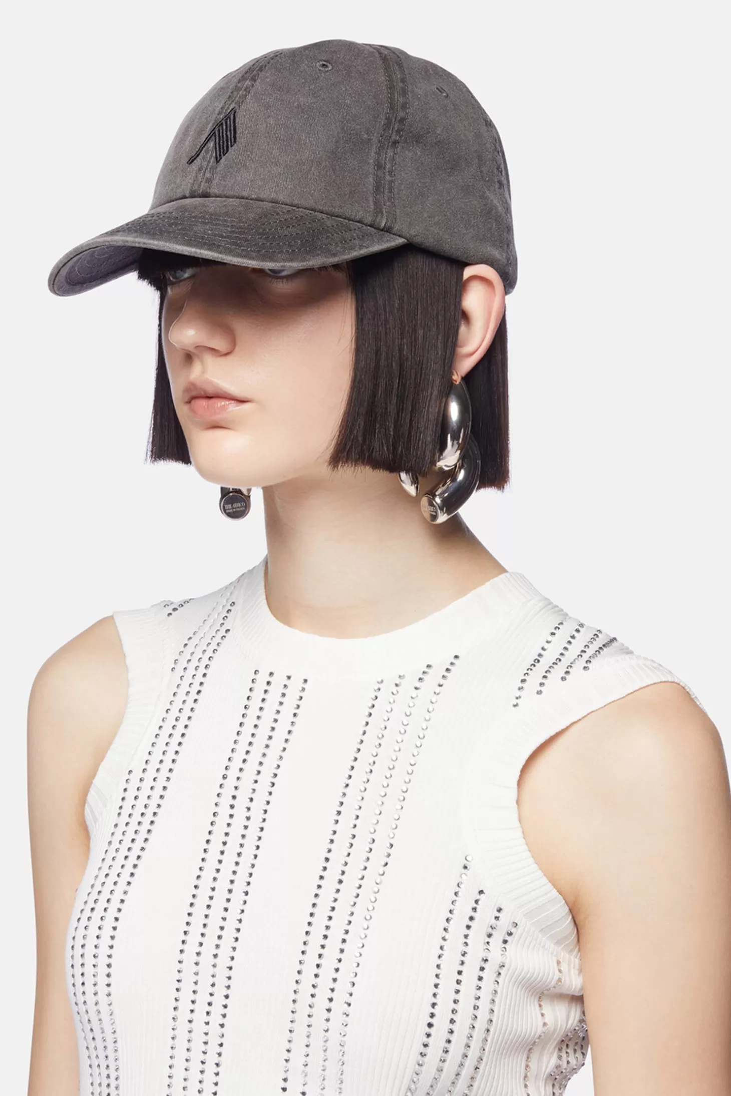 Headwear<THE ATTICO FADED BLACK BASEBALL HAT BlackFade