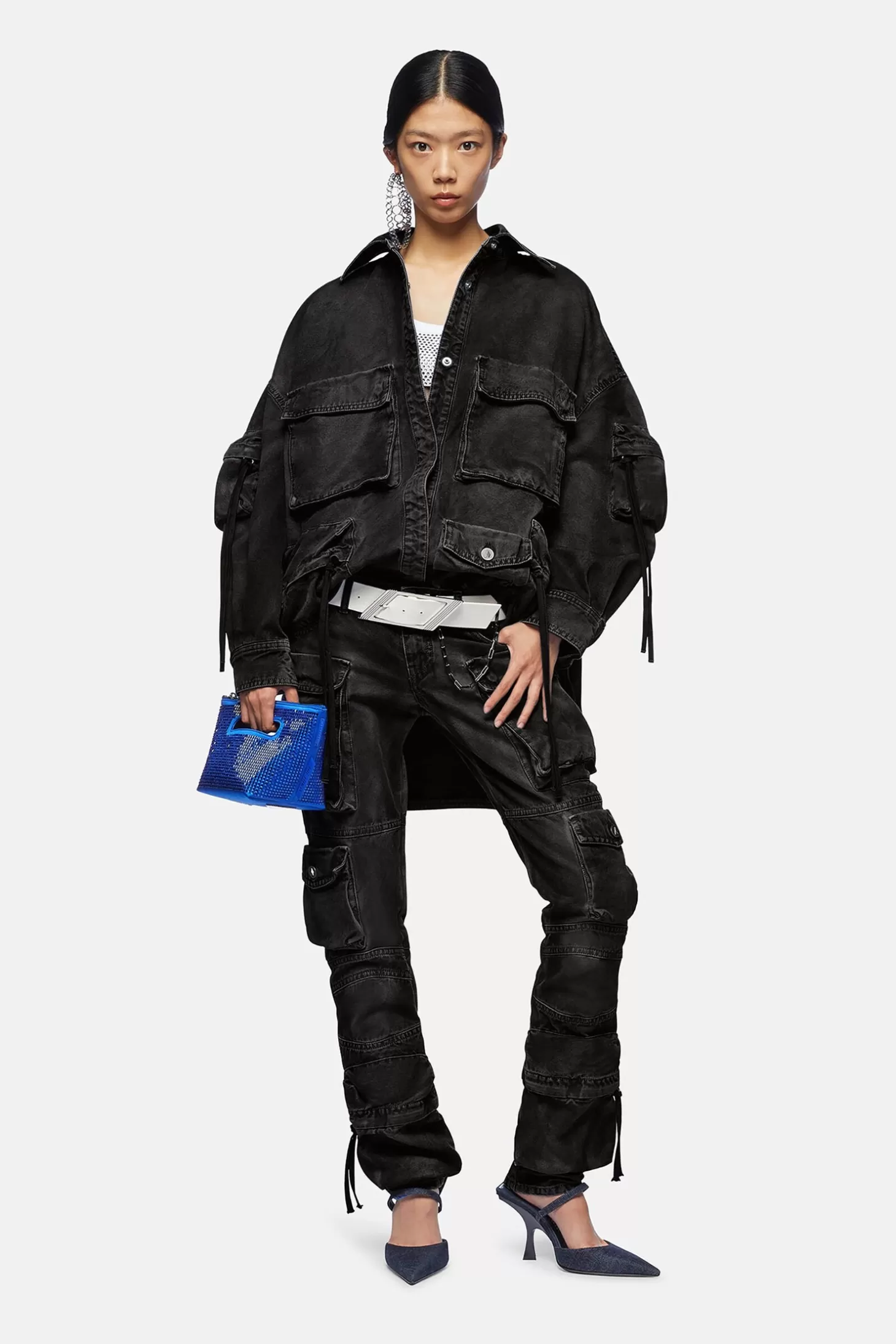 Jackets | Coats<THE ATTICO FERN BLACK SHORT COAT