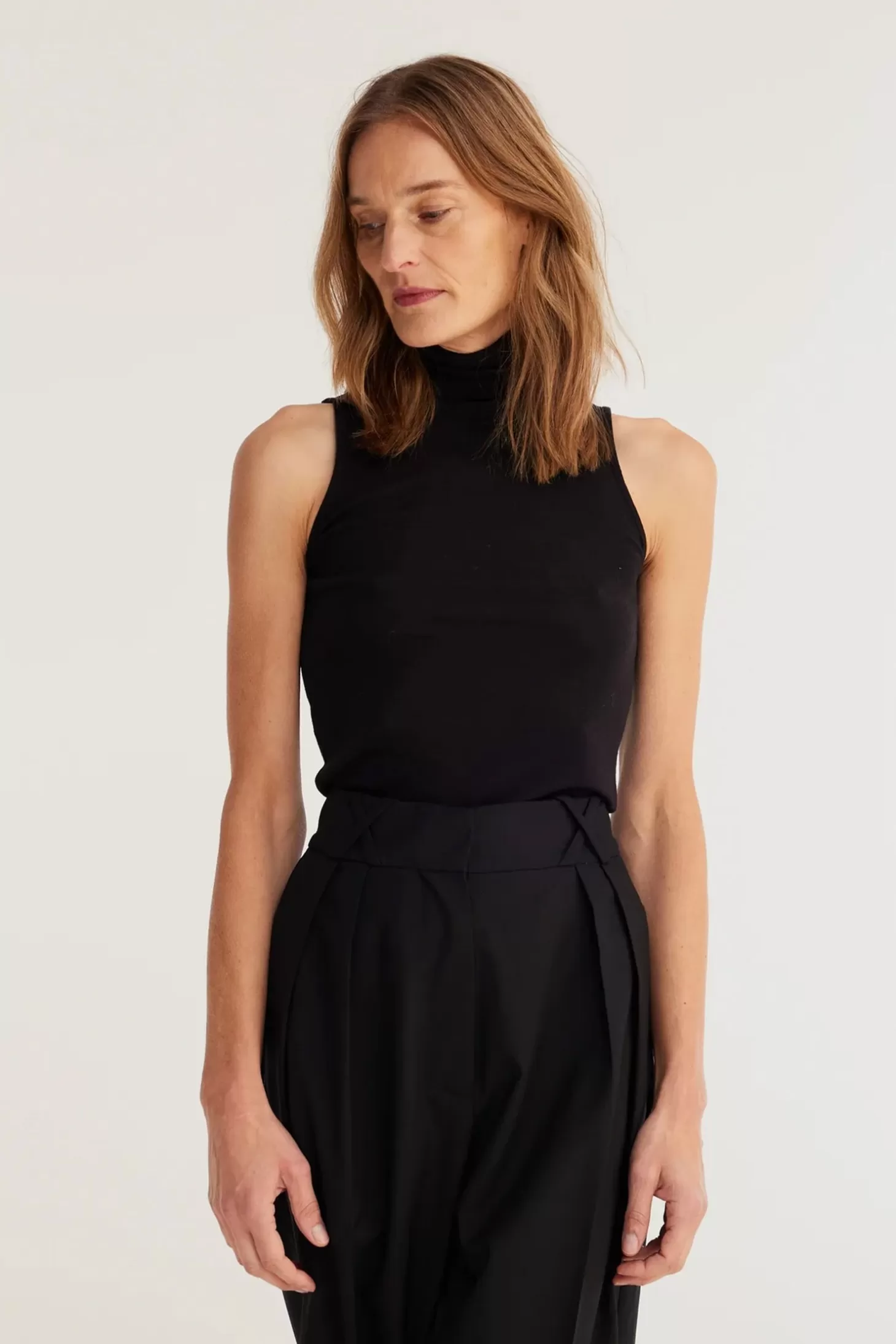 Tops | Knitwear<RÓHE FINE MERINO SLEEVELESS TURTLENECK