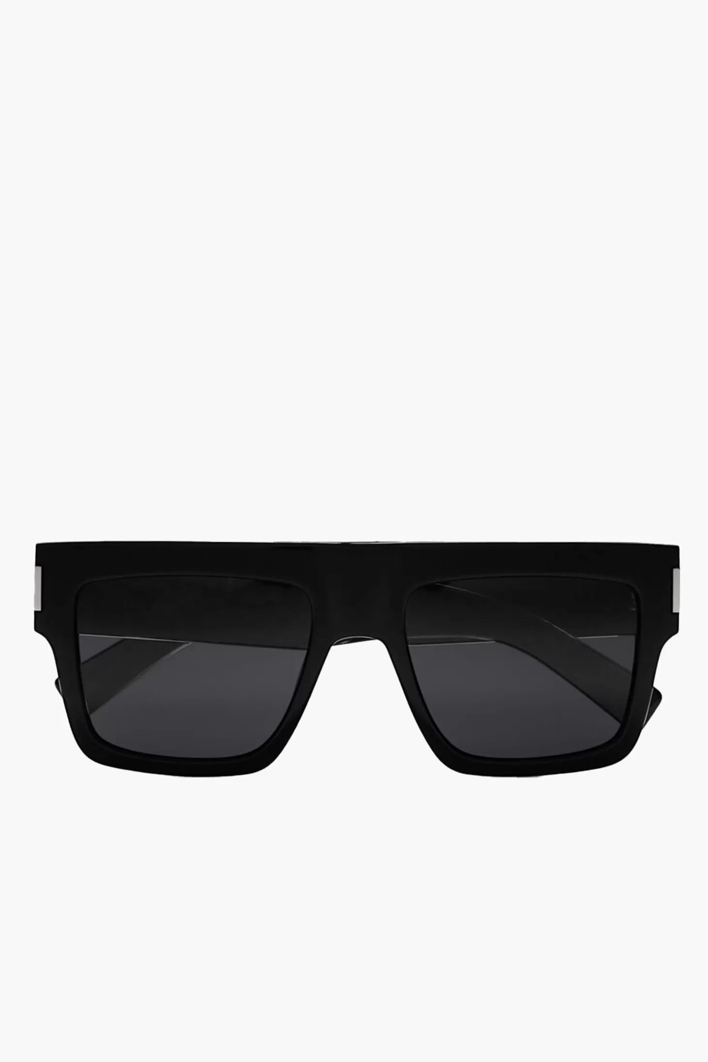 Sunglasses<SAINT LAURENT FLAT-TOP THICK SQUARE SUNGLASSES Black