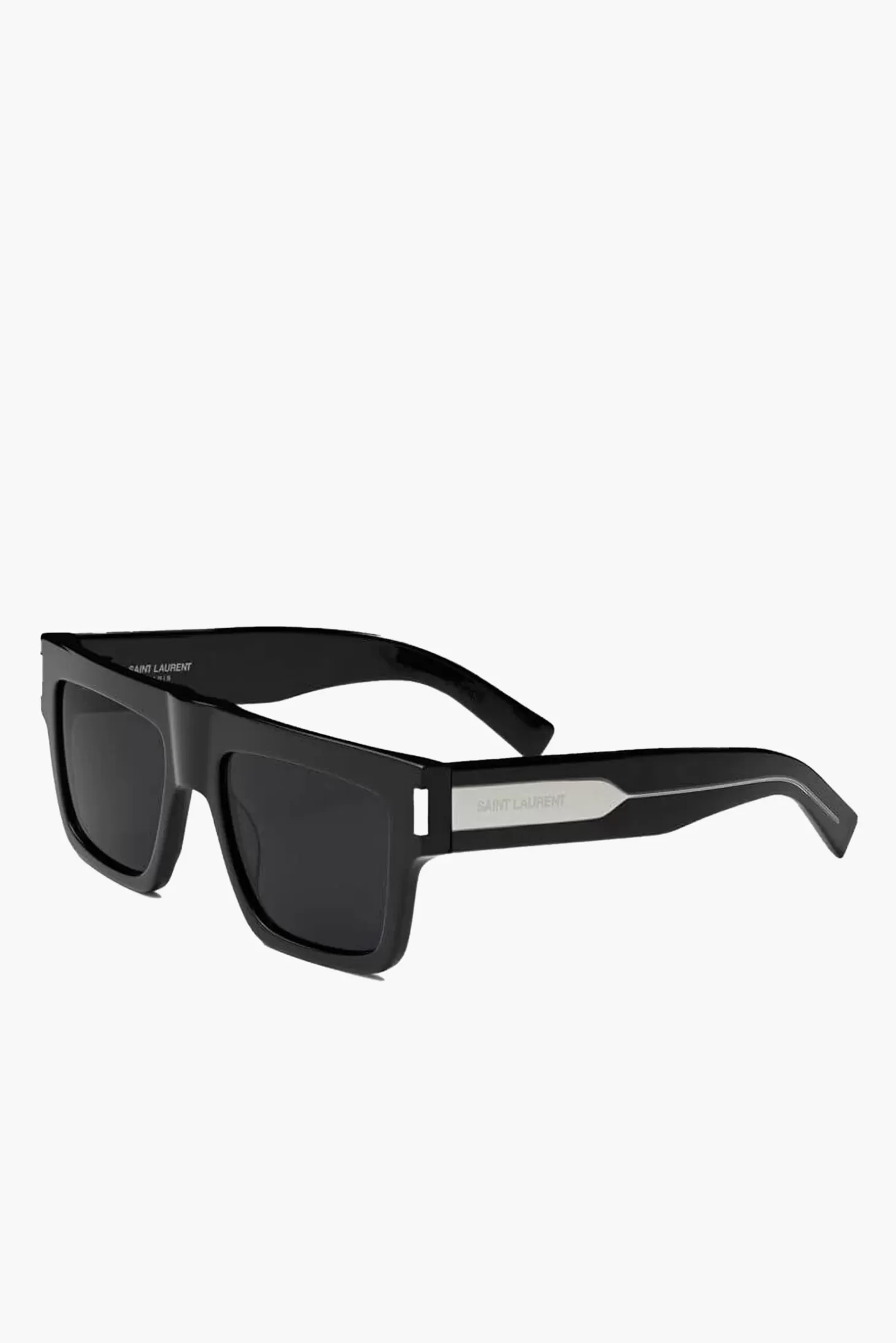 Sunglasses<SAINT LAURENT FLAT-TOP THICK SQUARE SUNGLASSES Black