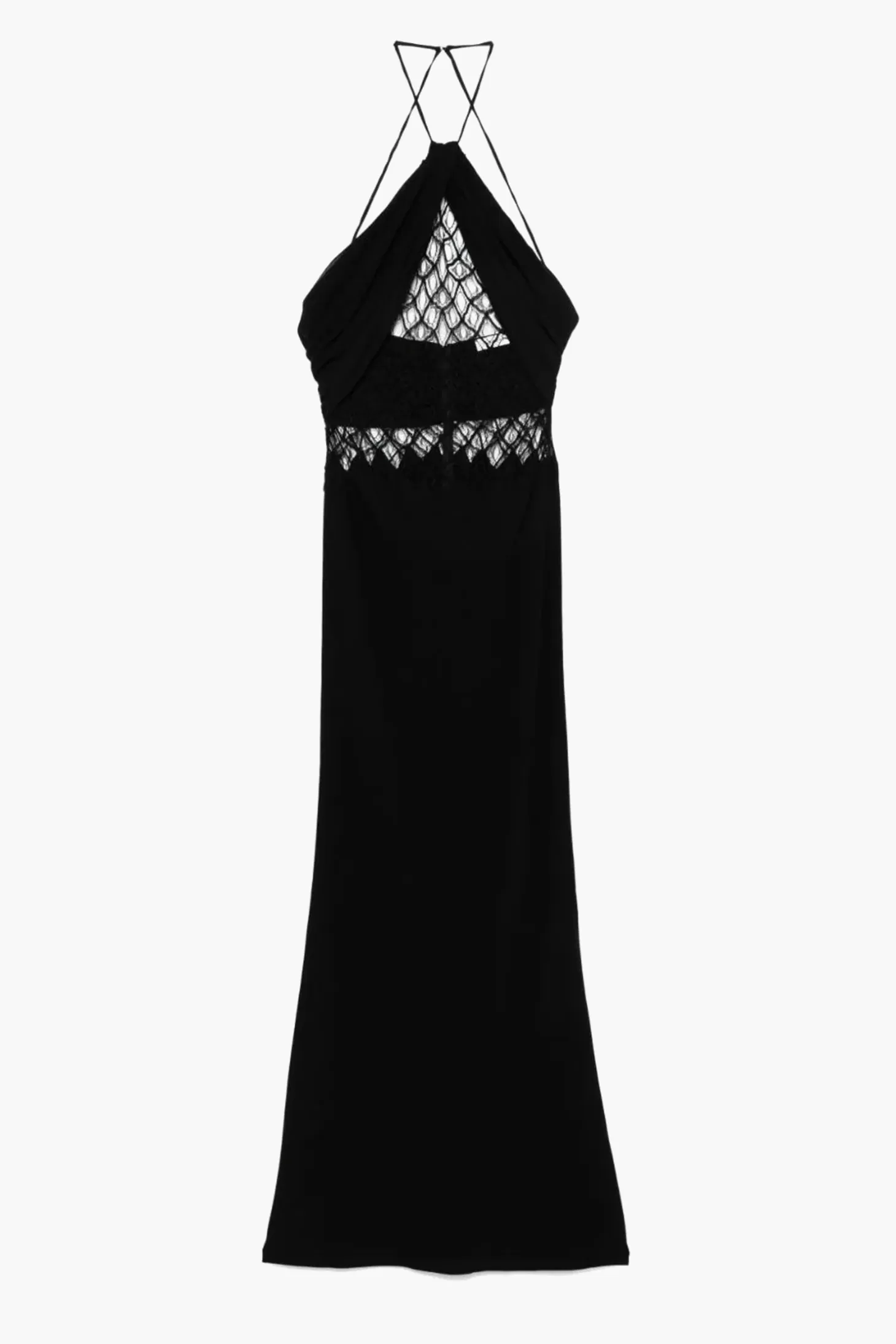 Dresses<CHRISTOPHER ESBER FLUTED SILK COLUMN DRESS Black