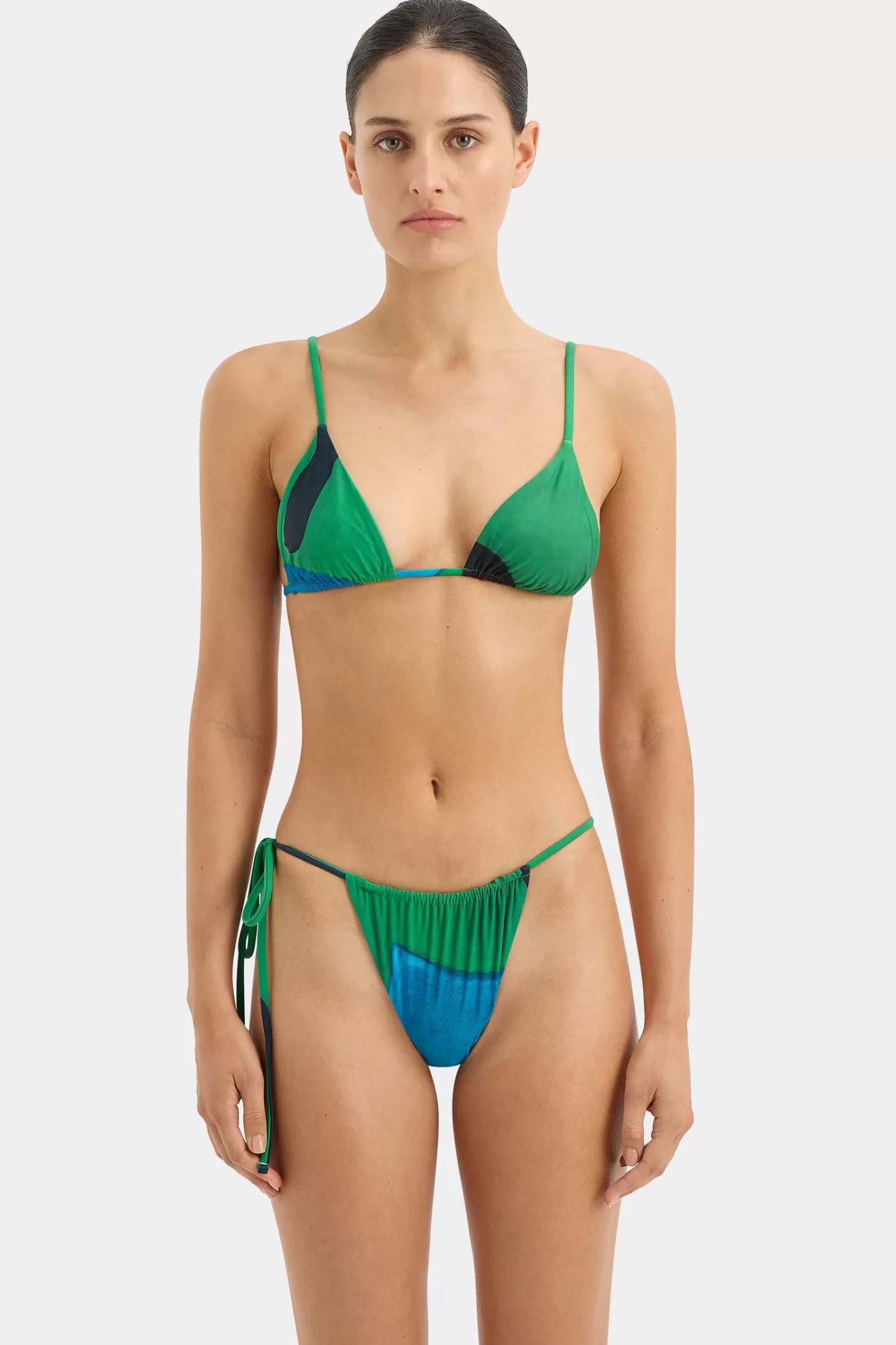 Swimwear<SIR FRANCESCA STRING BRIEF EmeraldReflection