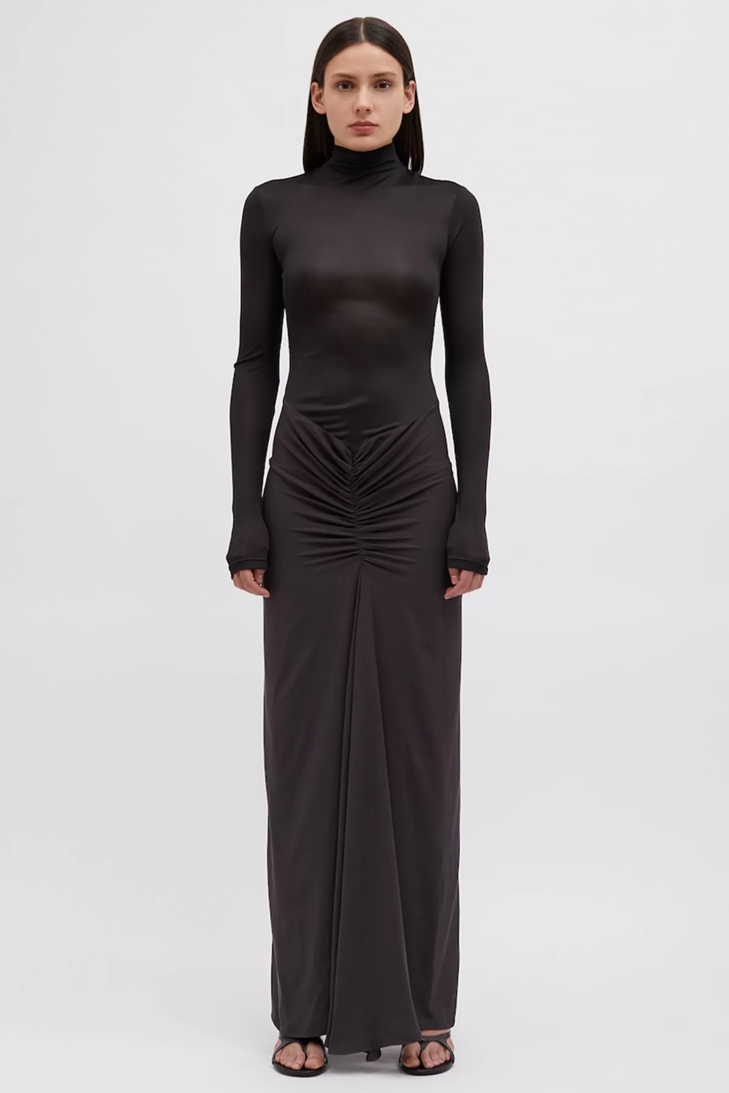 Dresses<CHRISTOPHER ESBER FUSION L/S GATHERED DRESS Jet